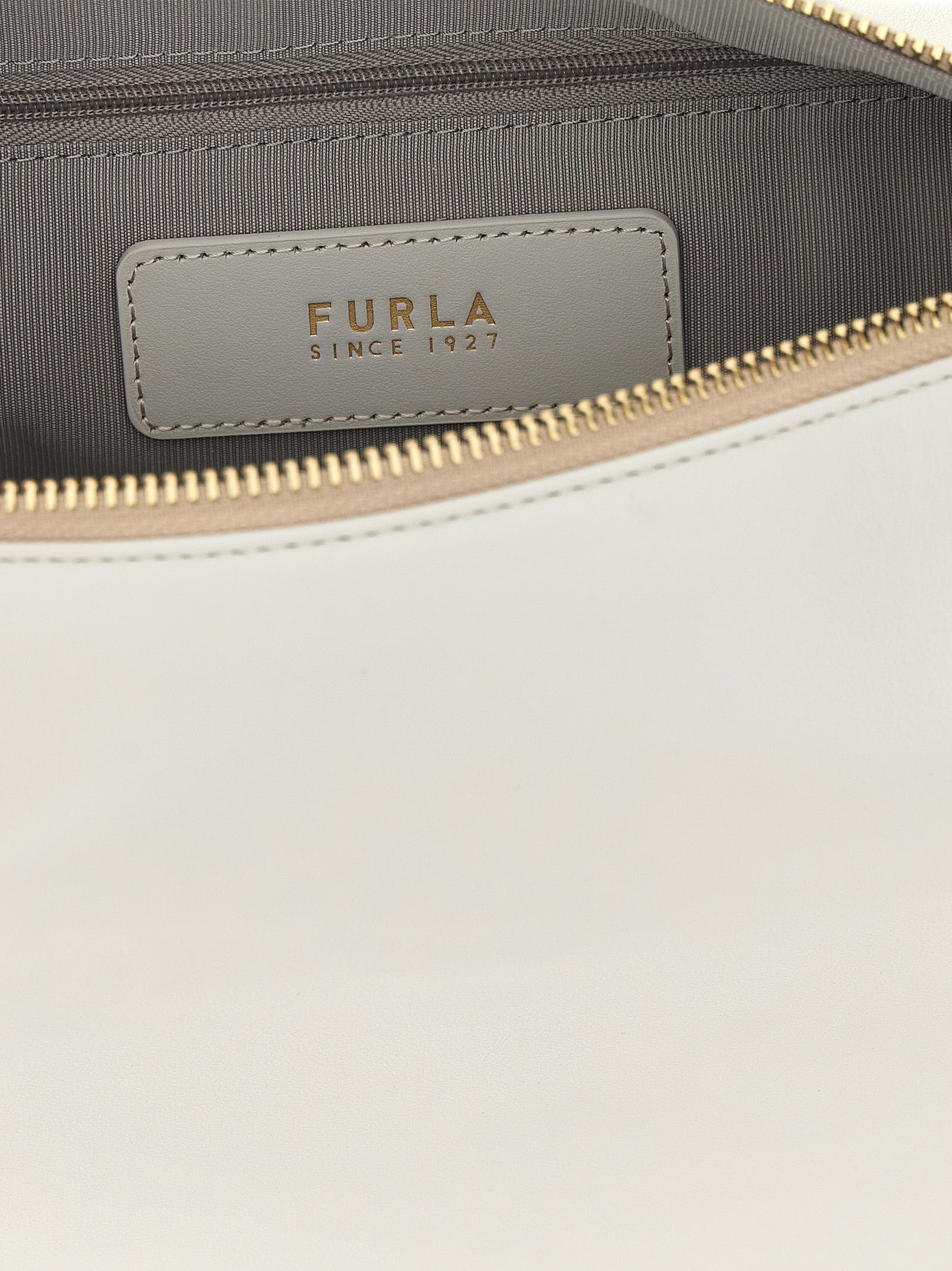Furla White Leather Shoulder Women's Bag