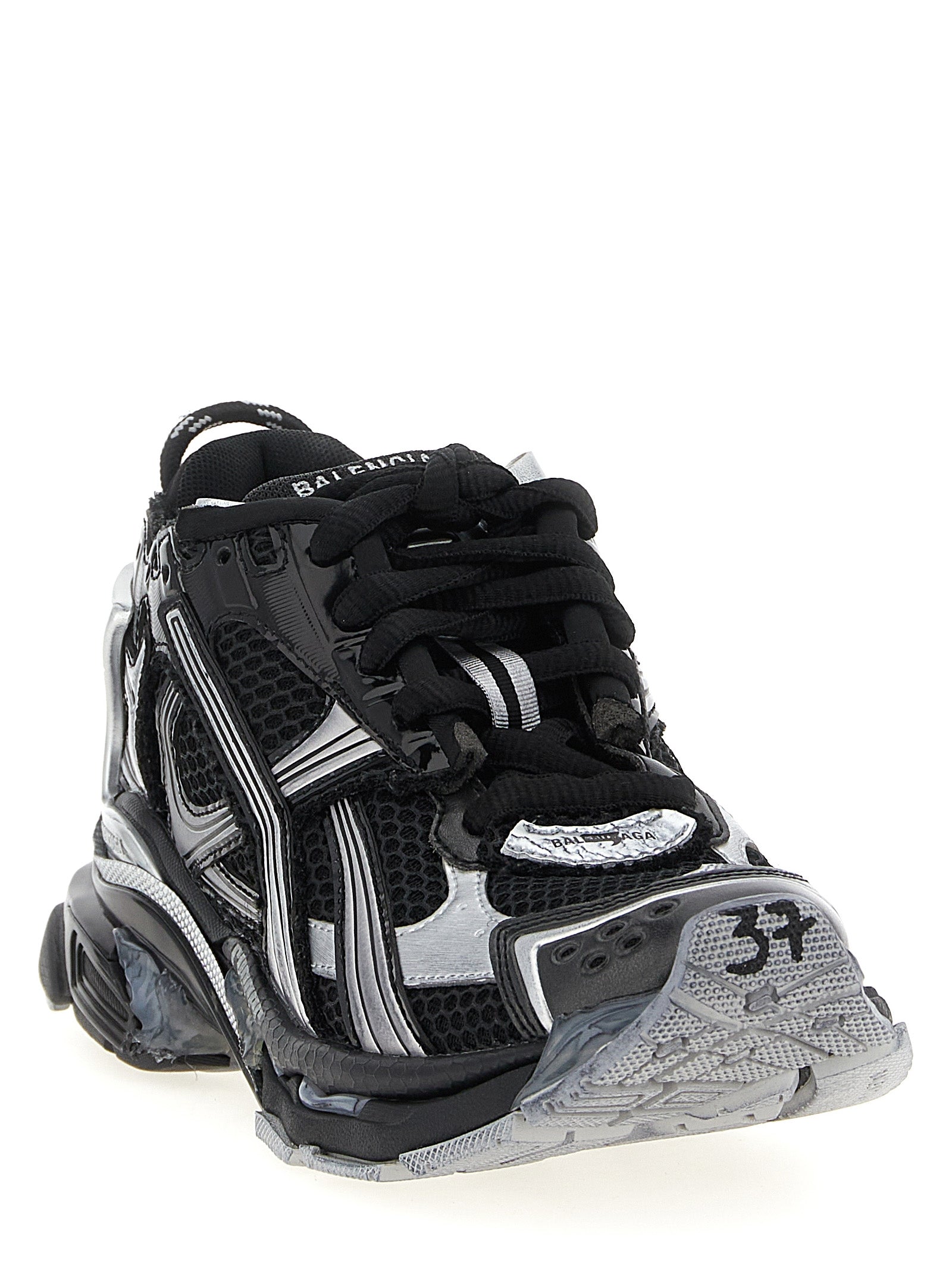 Balenciaga Black Polyethylene Athletic Women's Sneakers