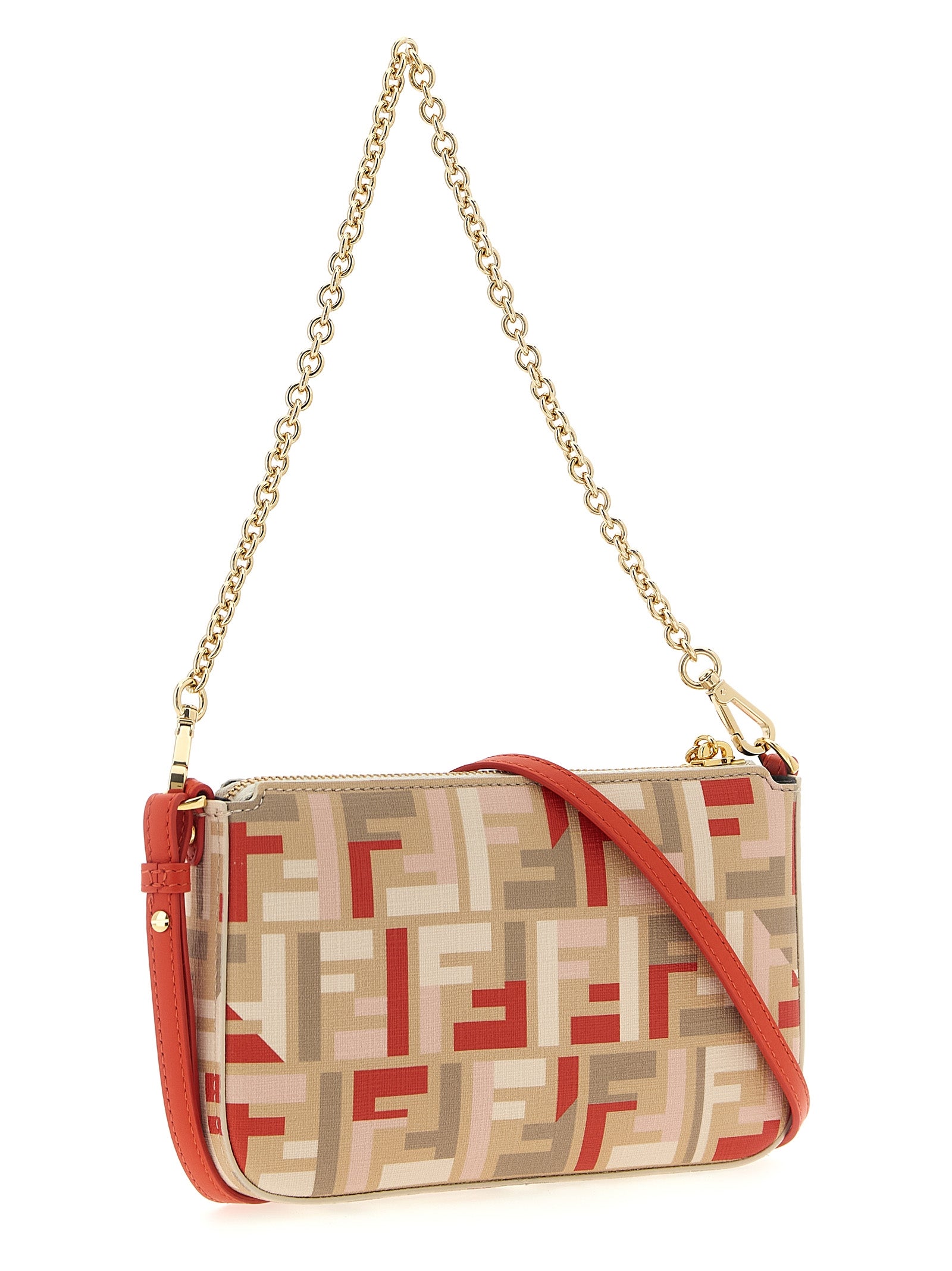 Fendi Multicolor Polyethylene Clutch Women's Bag