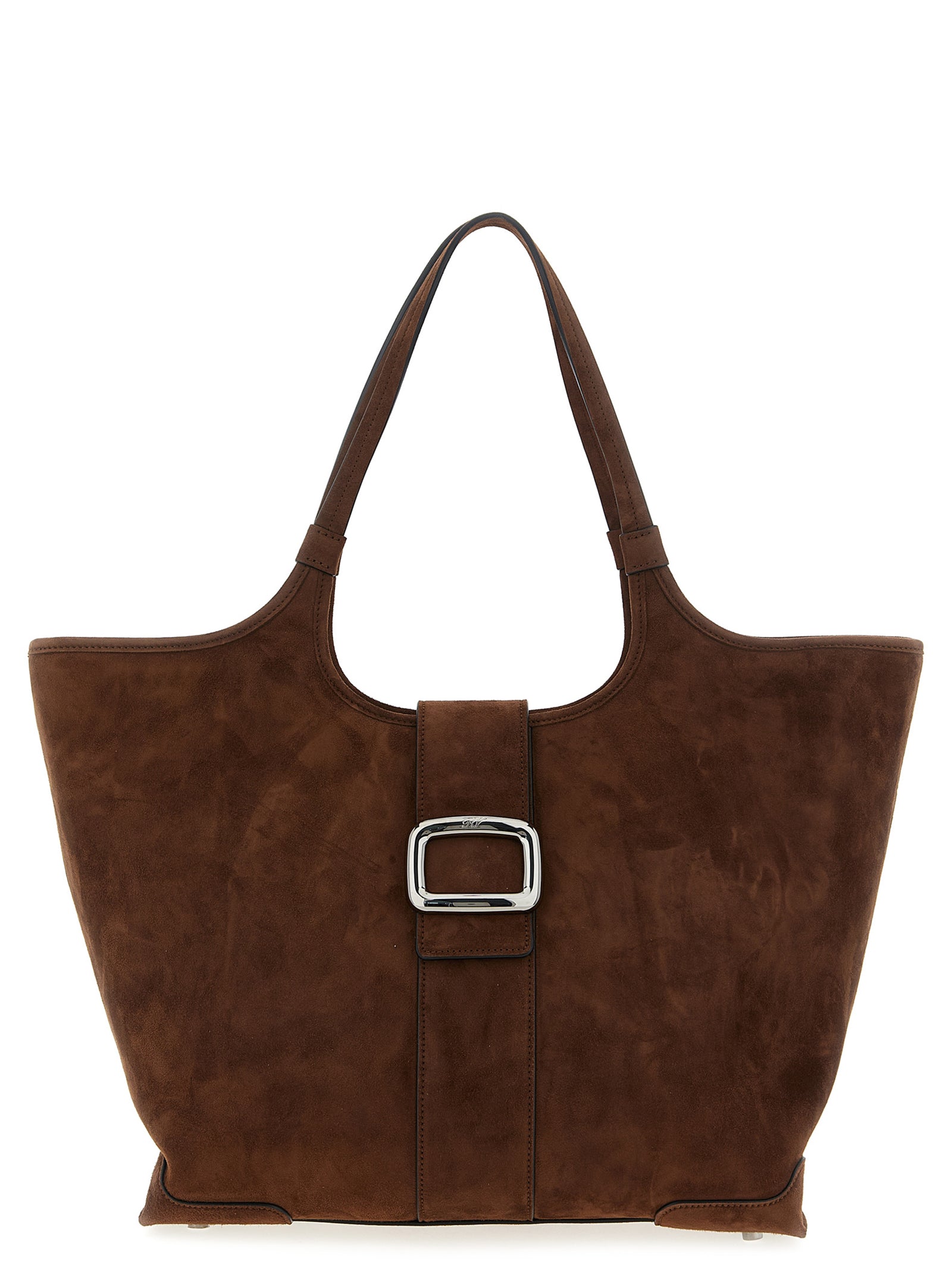 Roger Vivier Brown Goatskin Tote Women's Bag