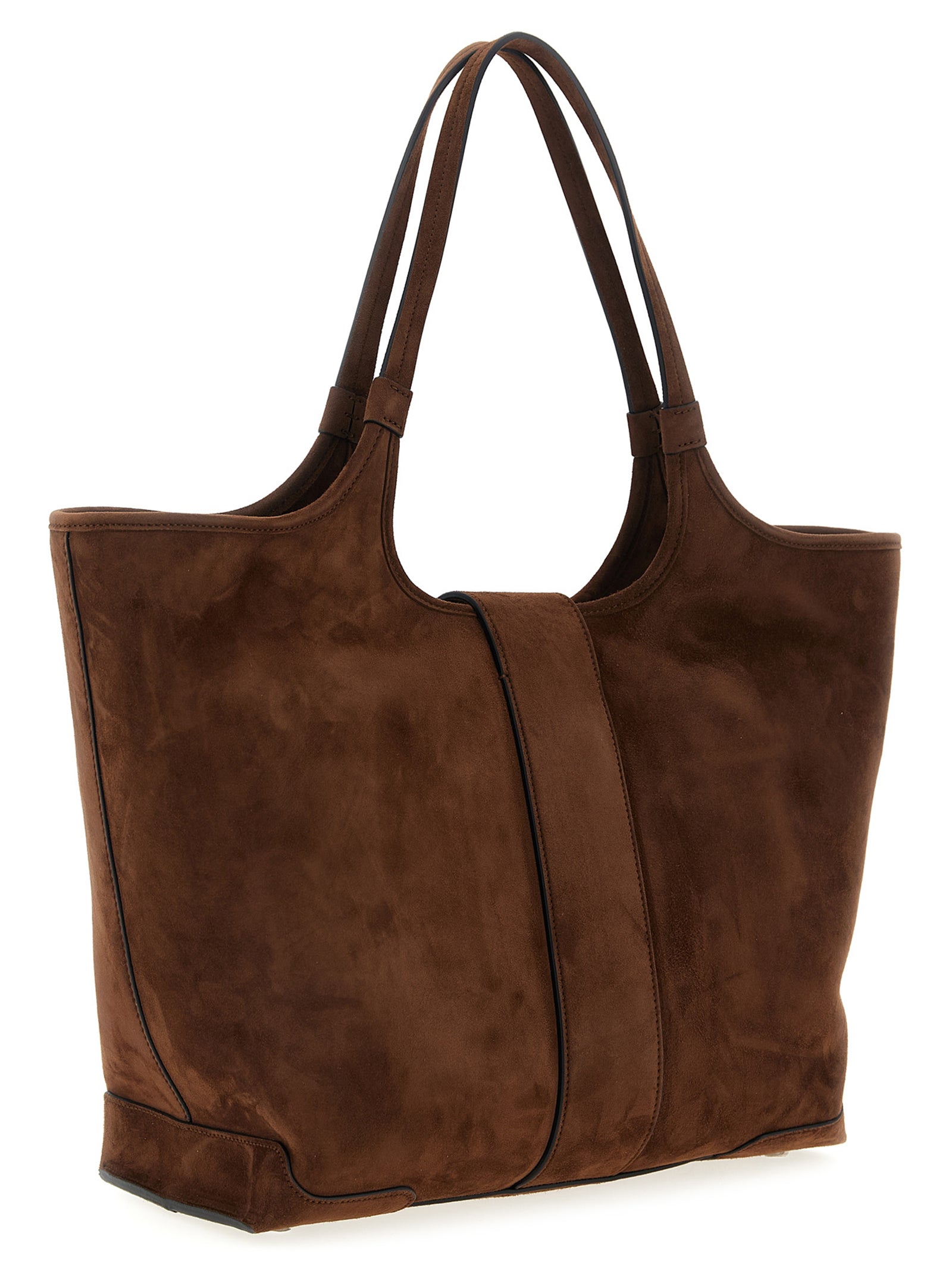 Roger Vivier Brown Goatskin Tote Women's Bag