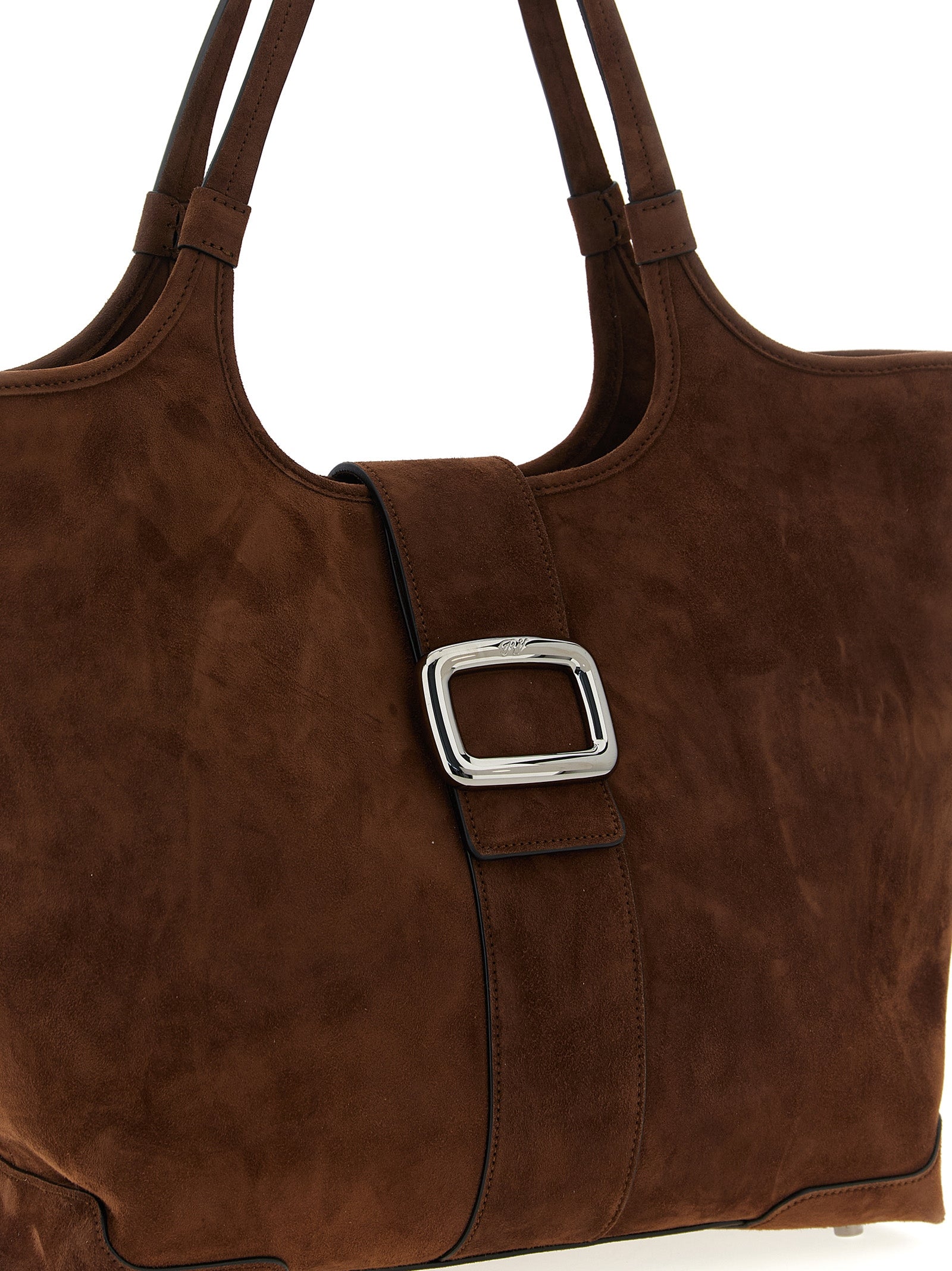 Roger Vivier Brown Goatskin Tote Women's Bag
