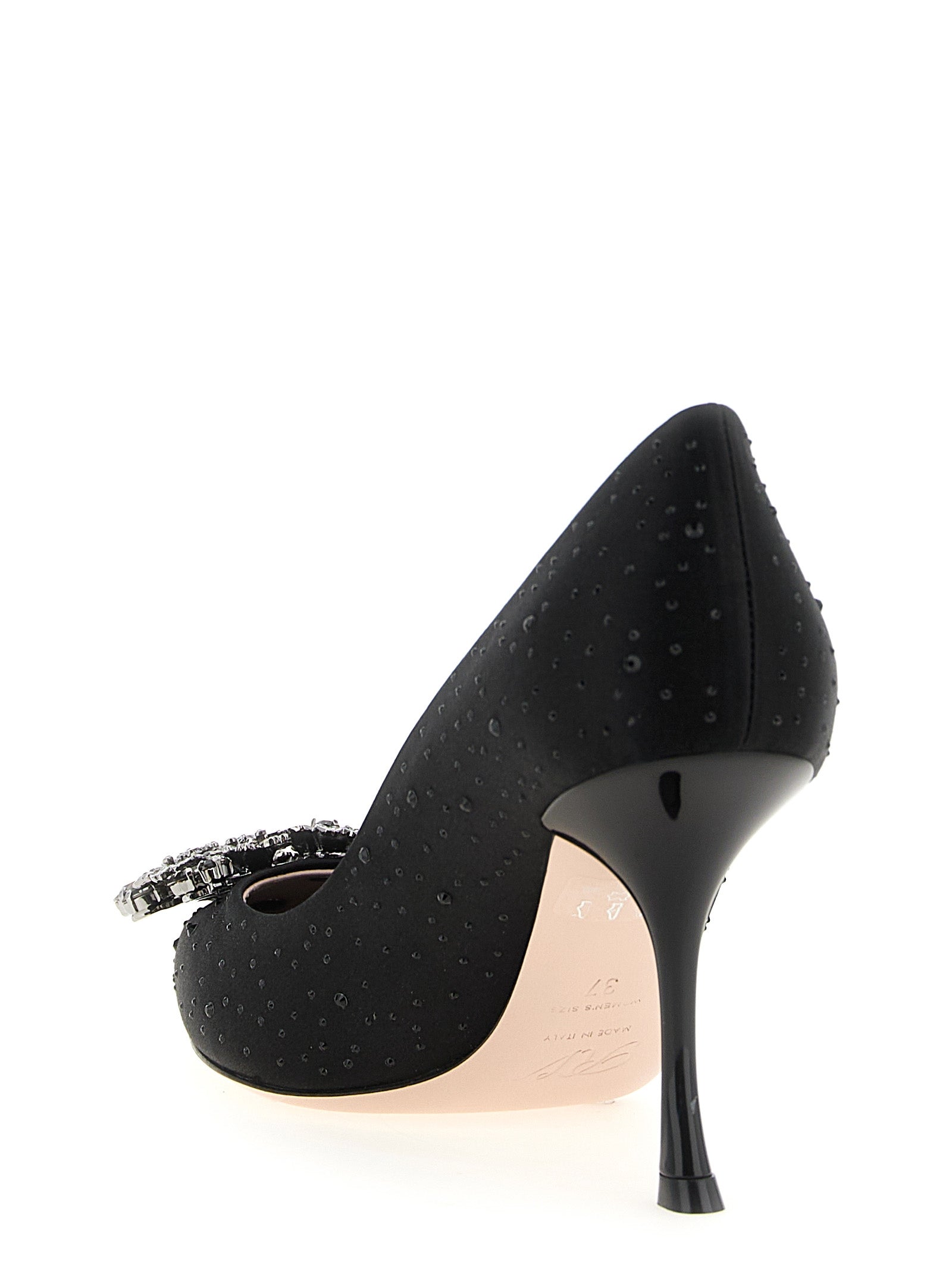 Roger Vivier Black Viscose High Heel Women's Pumps