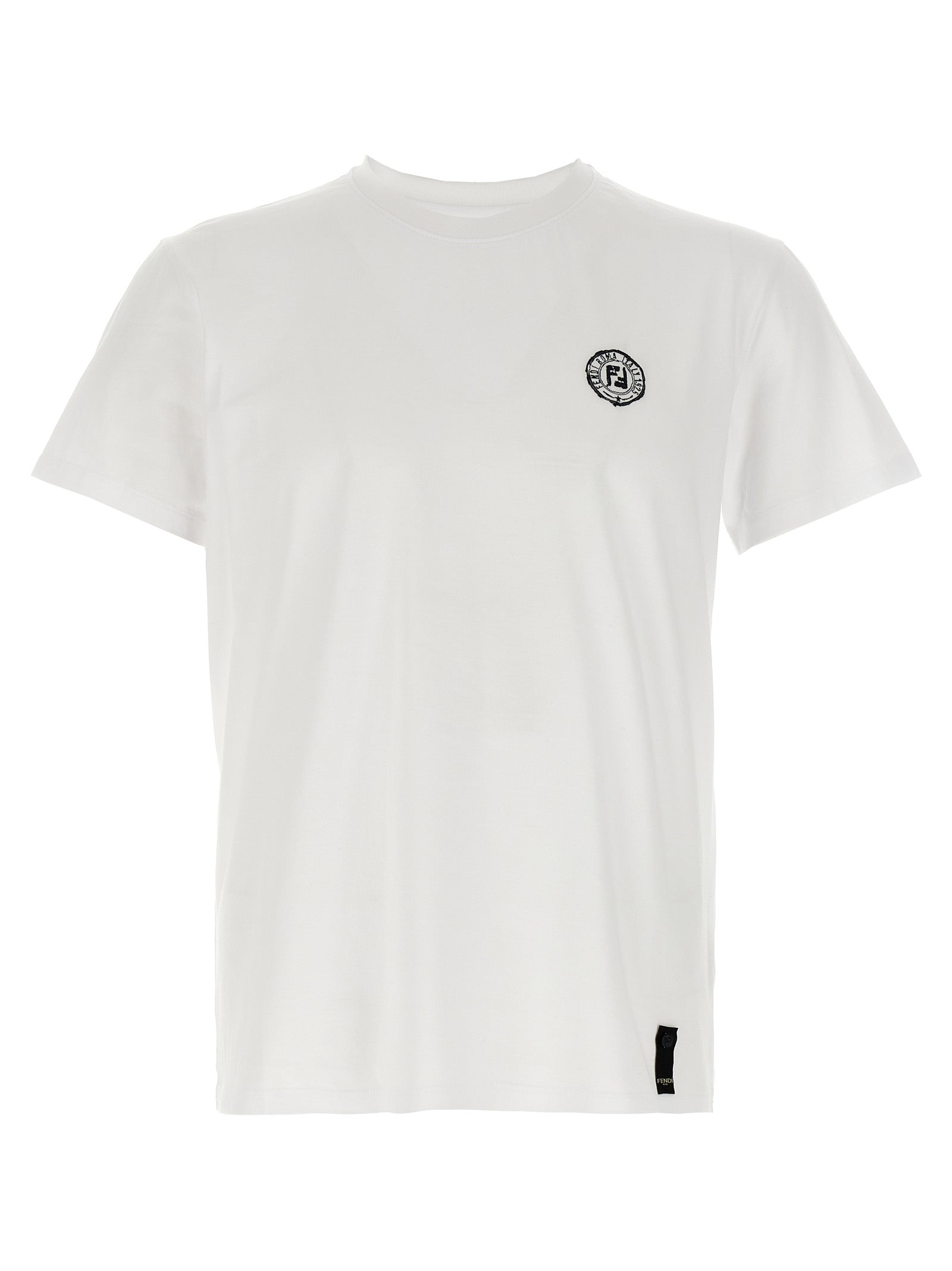 Fendi White Cotton Men's T-Shirt