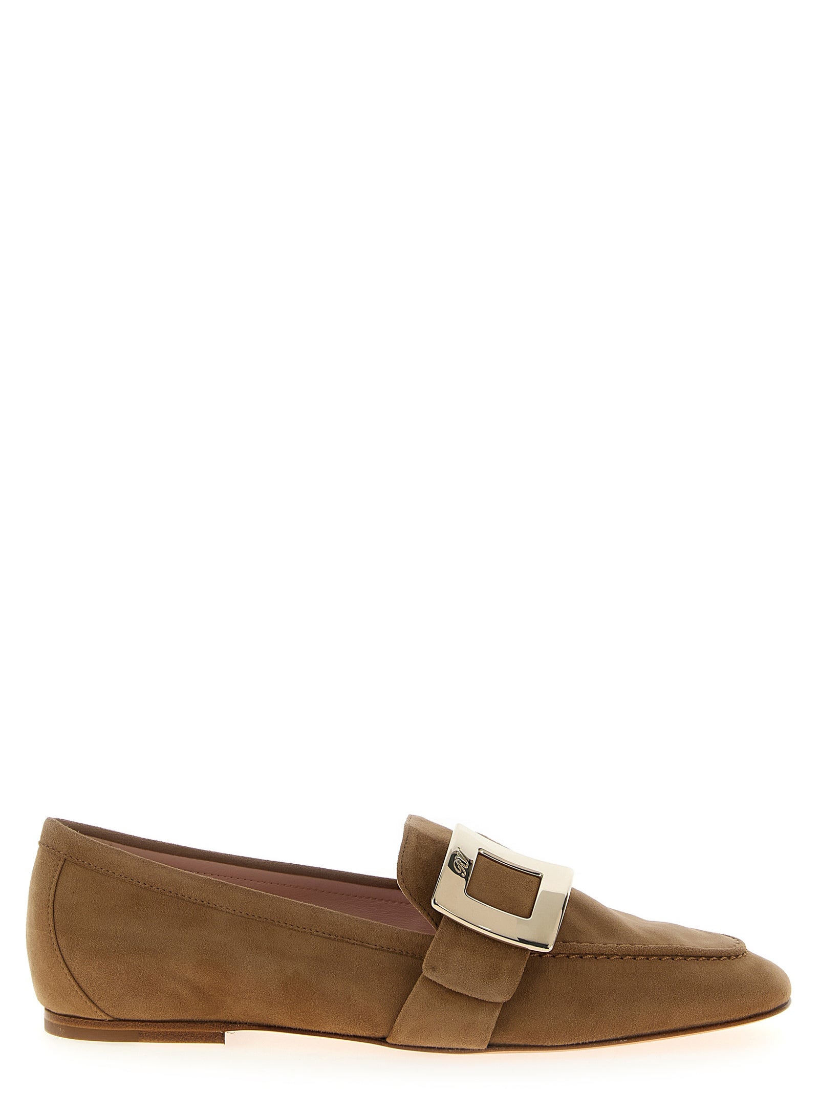 Roger Vivier Beige Goatskin Slip-On Women's Loafers