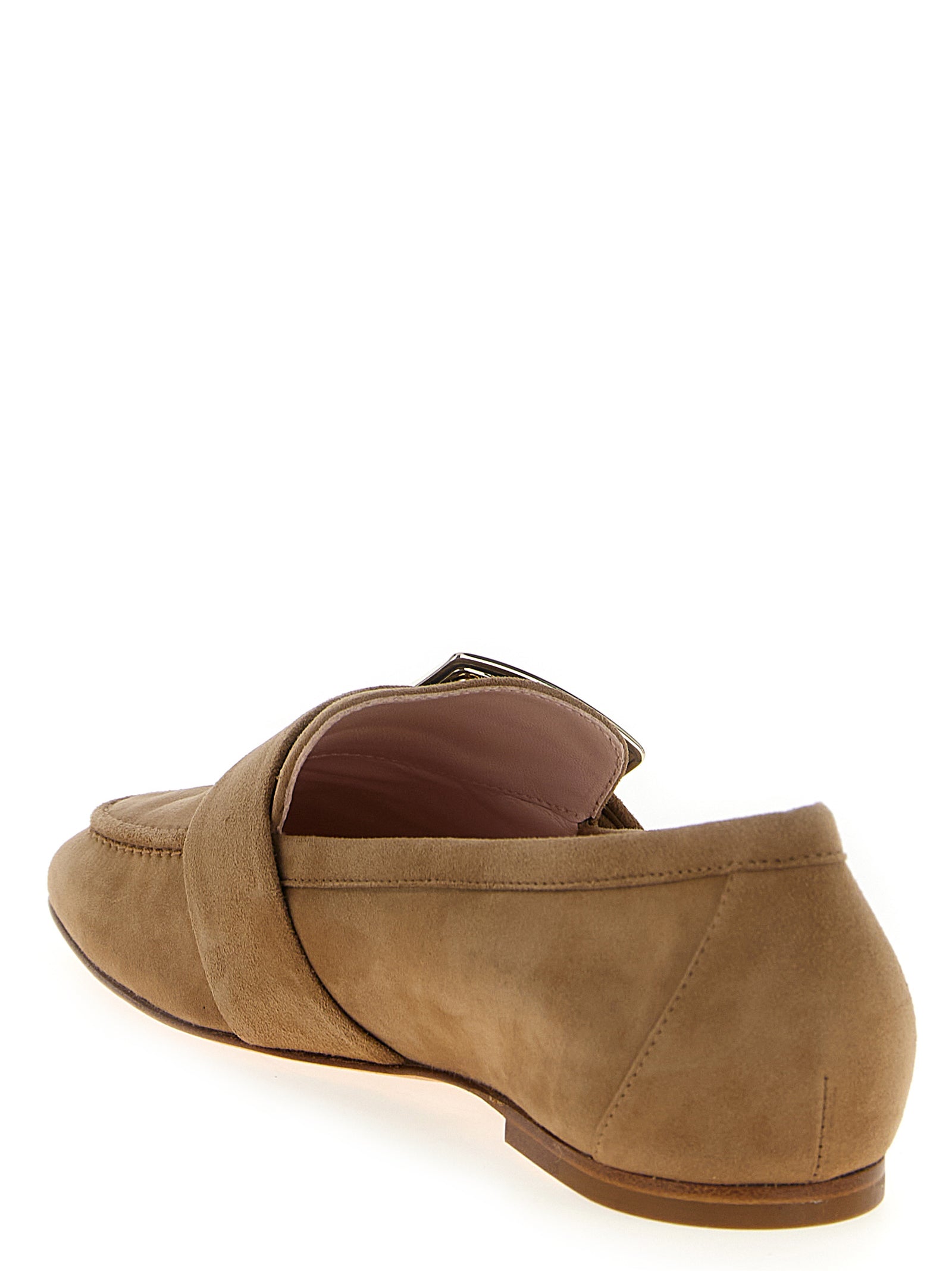 Roger Vivier Beige Goatskin Slip-On Women's Loafers