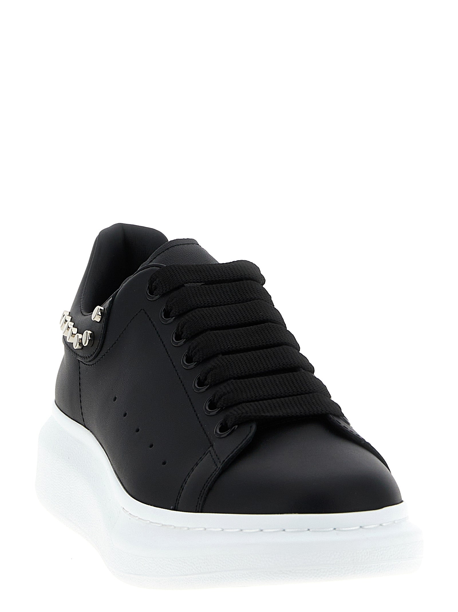 Alexander McQueen Black Calfskin Chunky Men's Sneakers