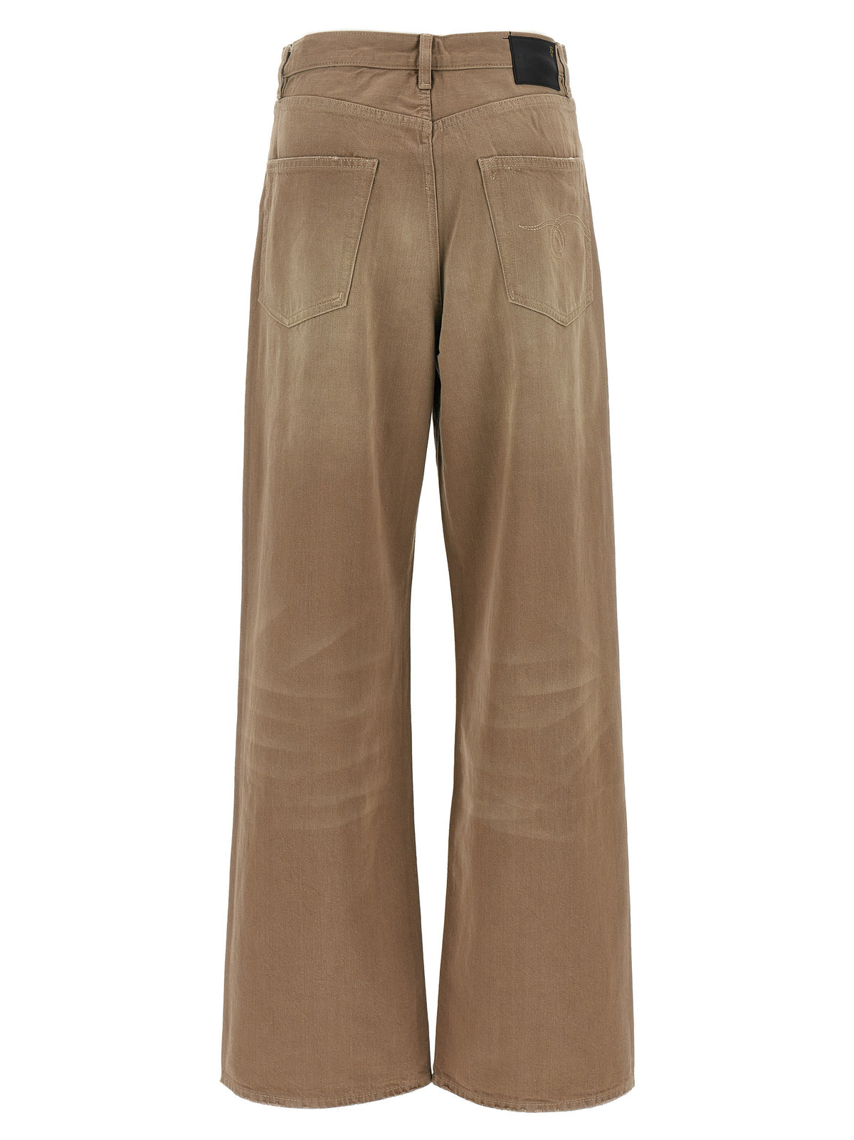 R13 Brown Cotton High-Waisted Women's Jean