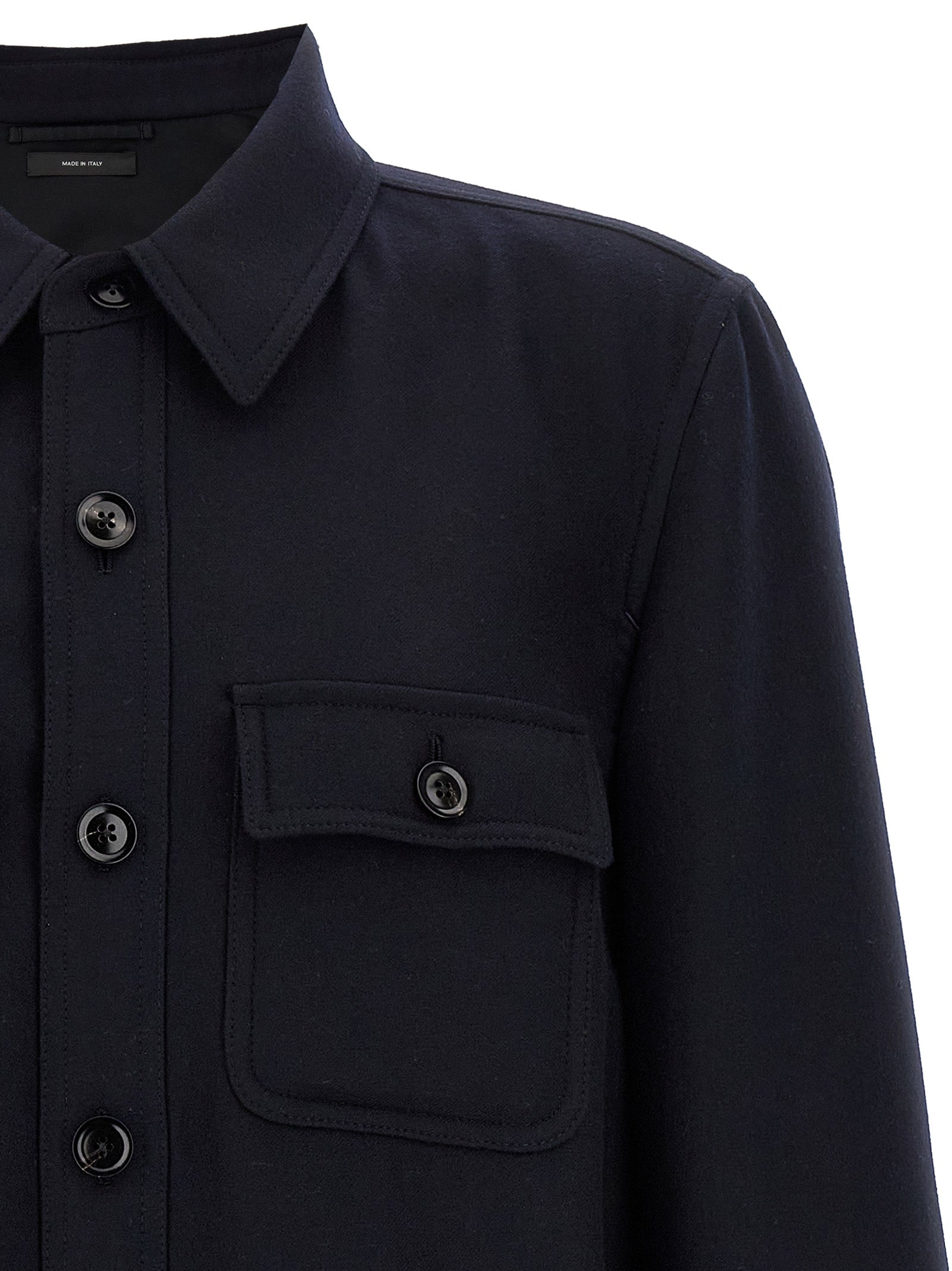 Tom Ford Blue Wool Men's Blouse