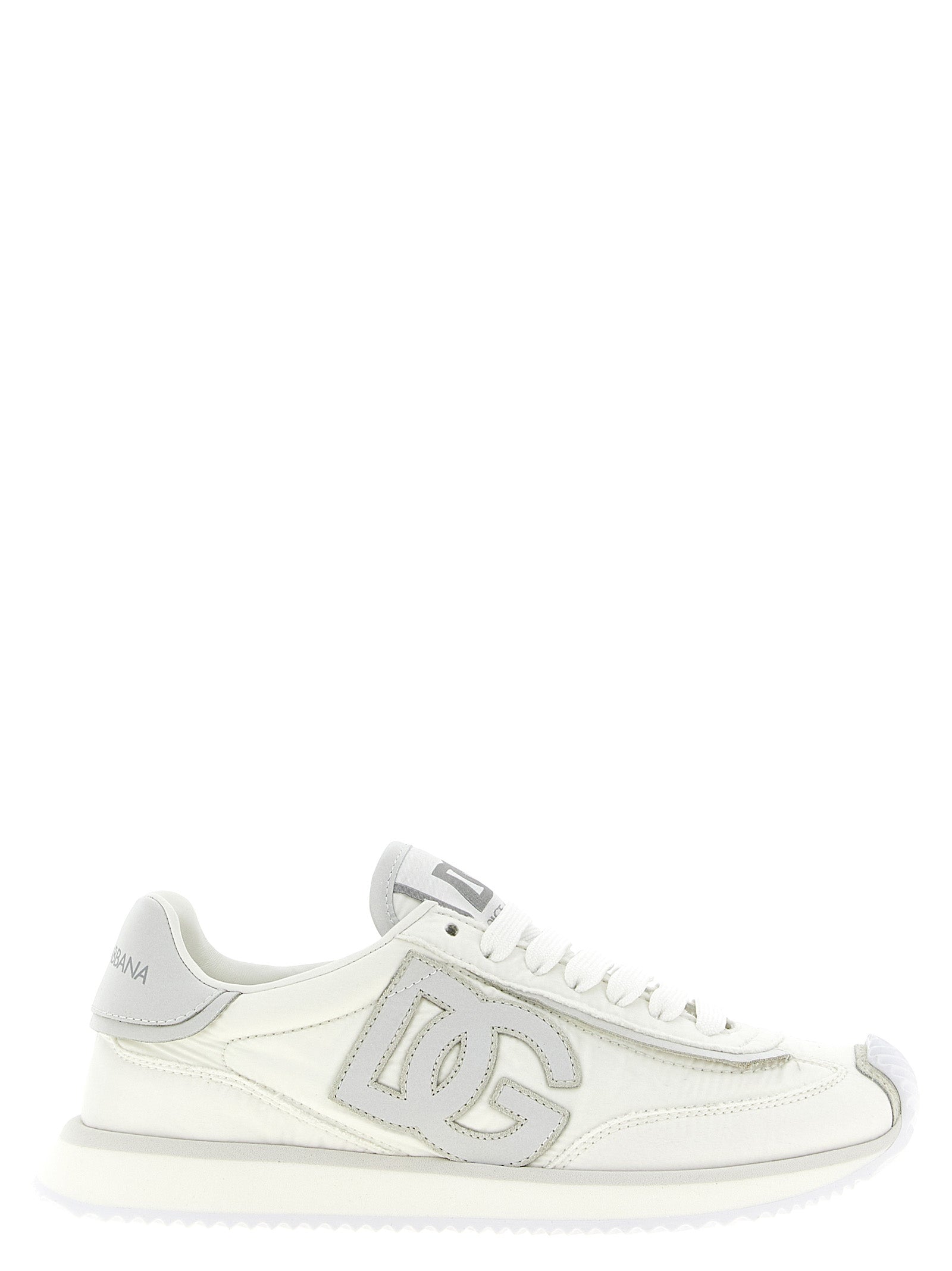 Dolce & Gabbana White Polyester Athletic Women's Sneakers