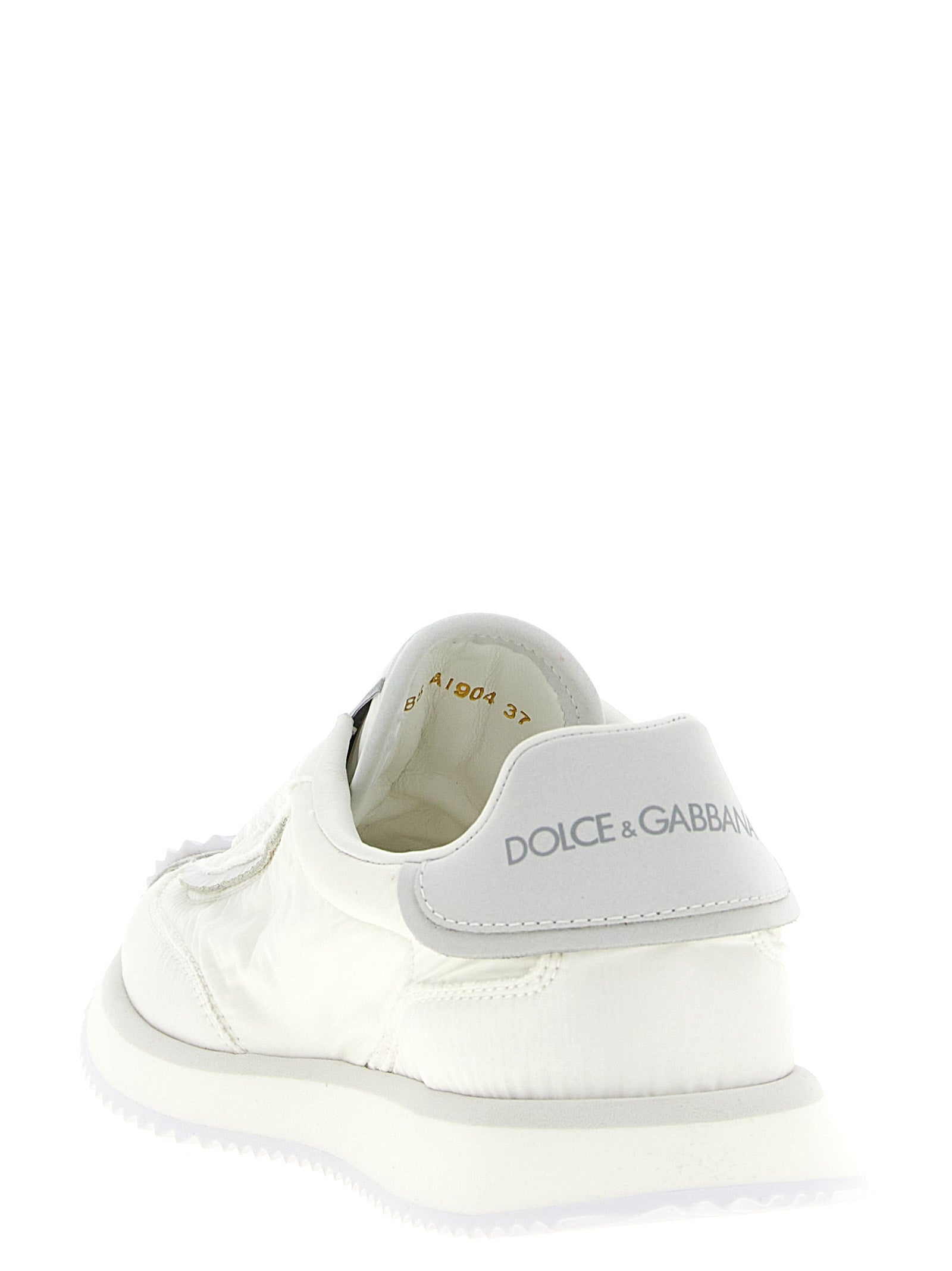 Dolce & Gabbana White Polyester Athletic Women's Sneakers