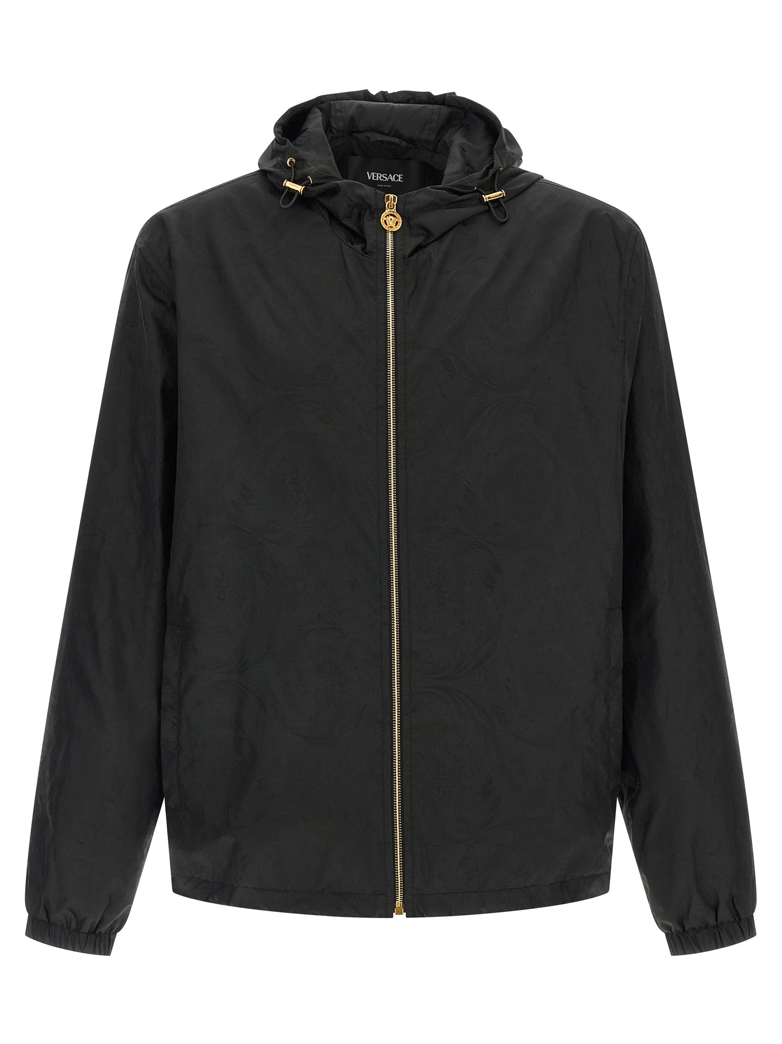 Versace Black Nylon Shell Men's Jacket