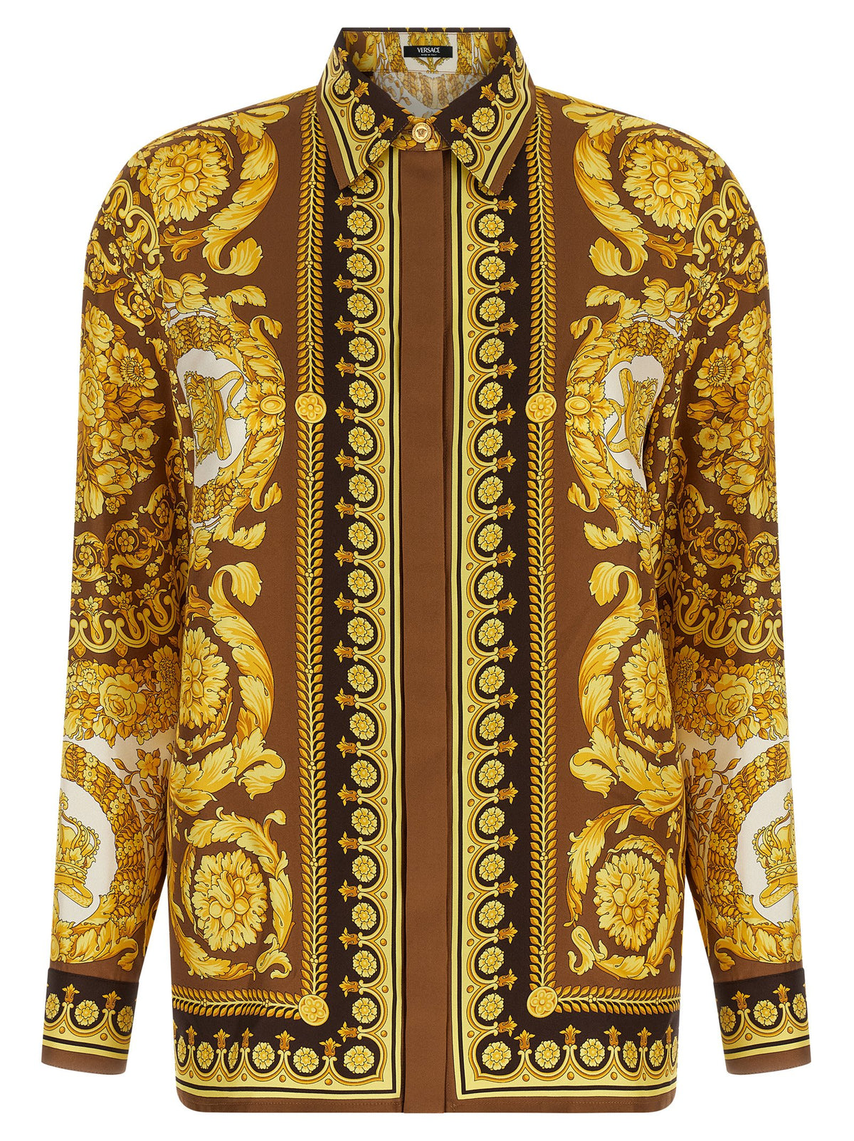 Versace Gold Silk Women's Blouse