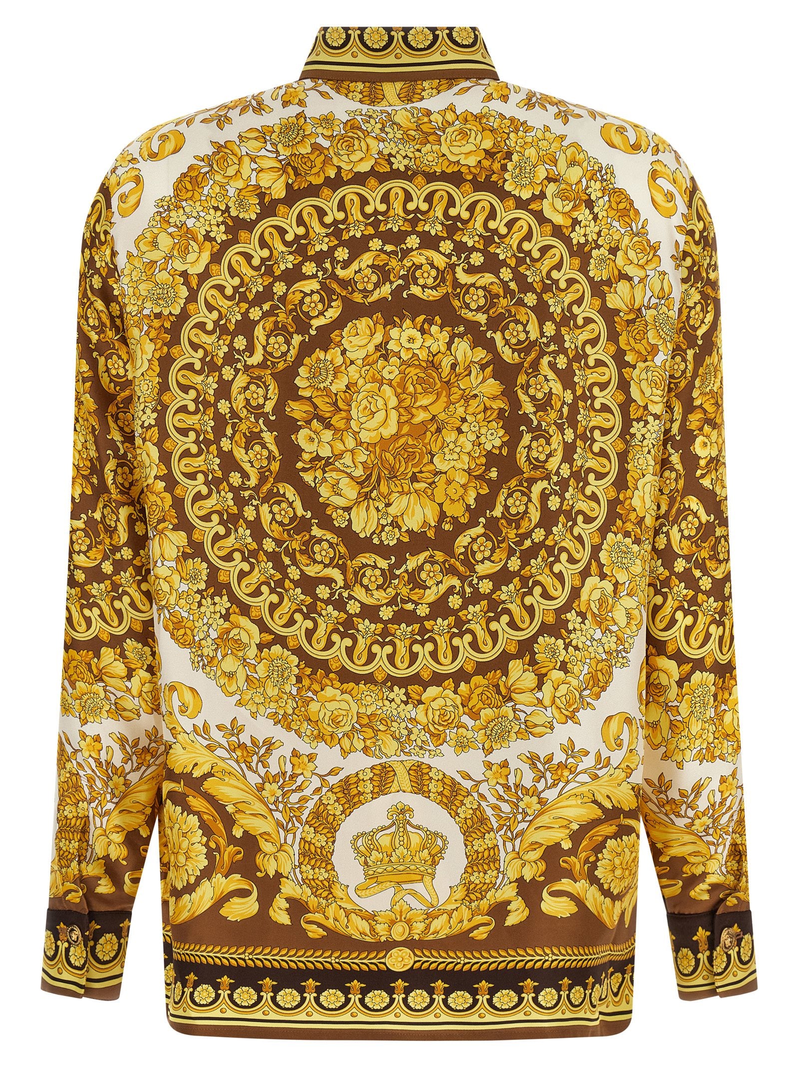 Versace Gold Silk Women's Blouse