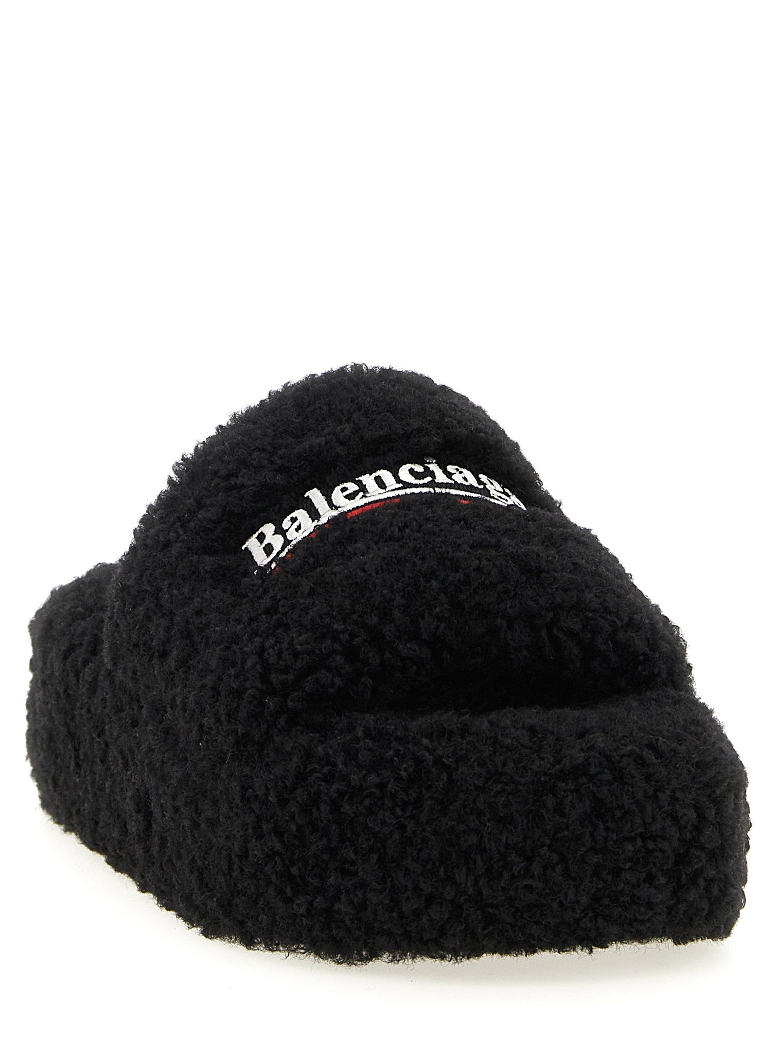 Balenciaga Black Polyester Women's Slides