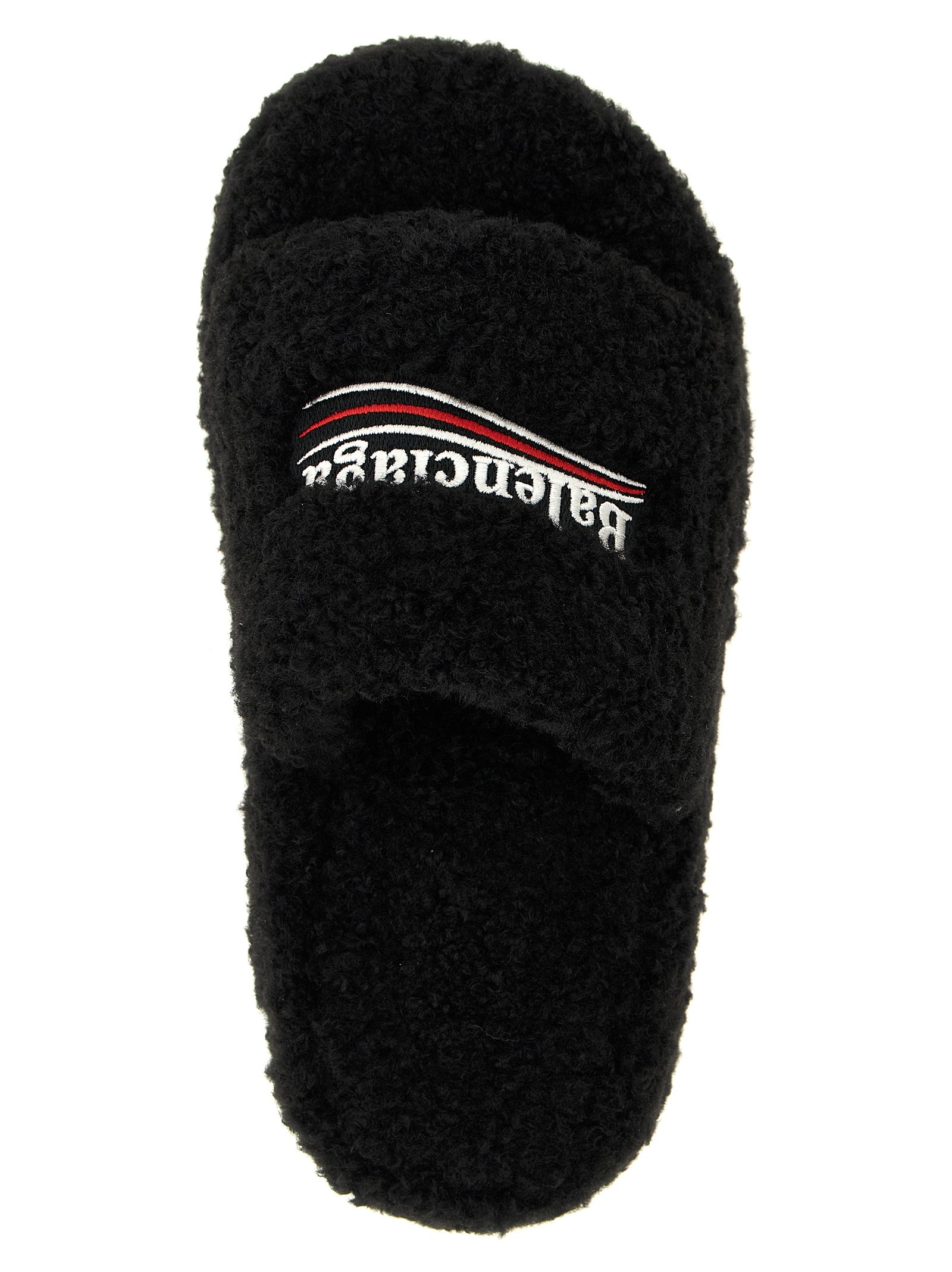Balenciaga Black Polyester Women's Slides