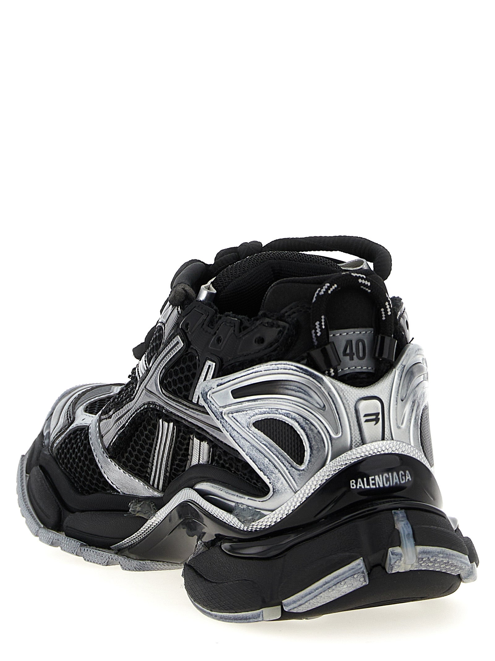 Balenciaga Black Polyethylene Athletic Men's Sneakers