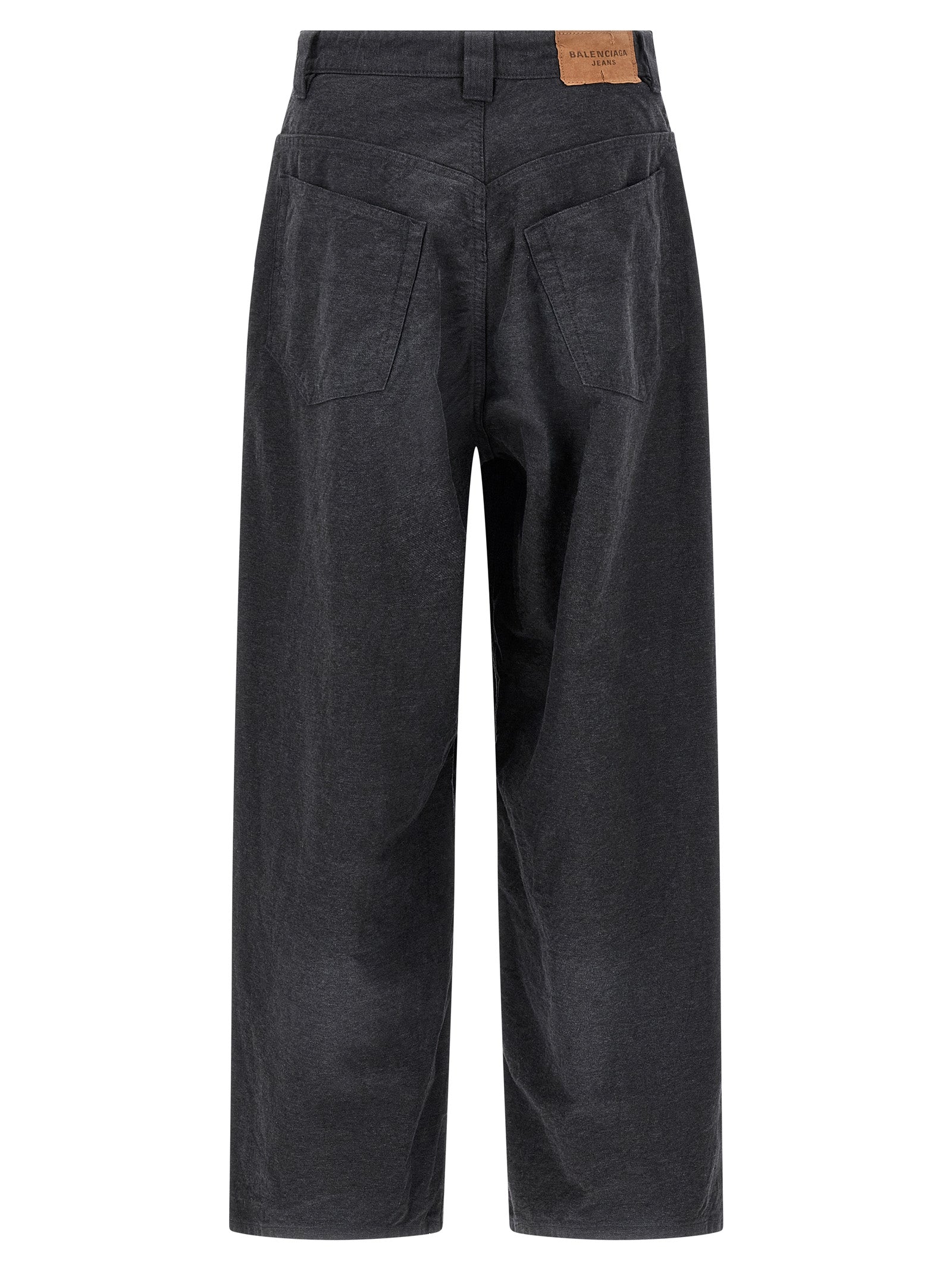 Balenciaga Gray Cotton Casual Men's Pants