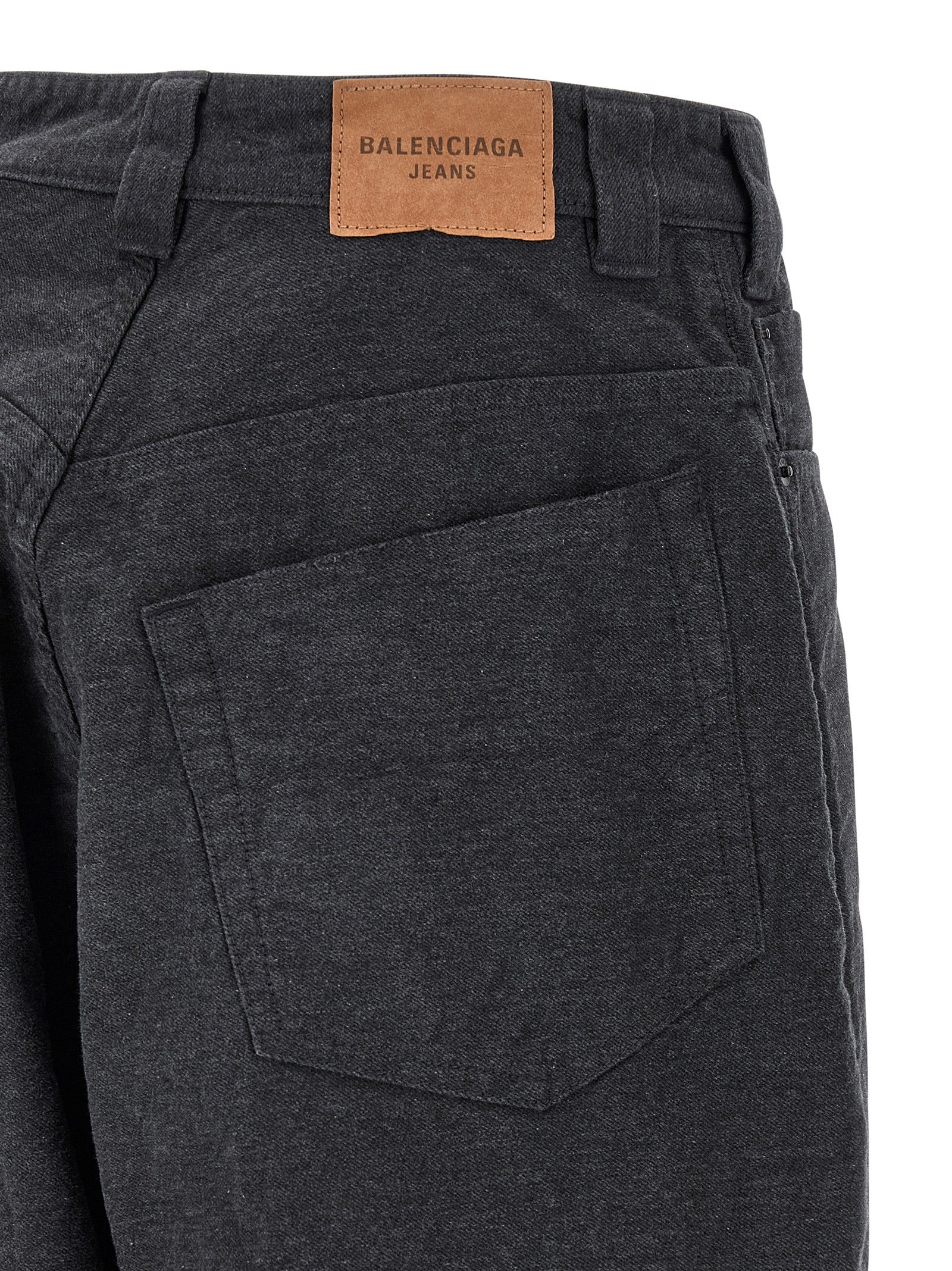 Balenciaga Gray Cotton Casual Men's Pants