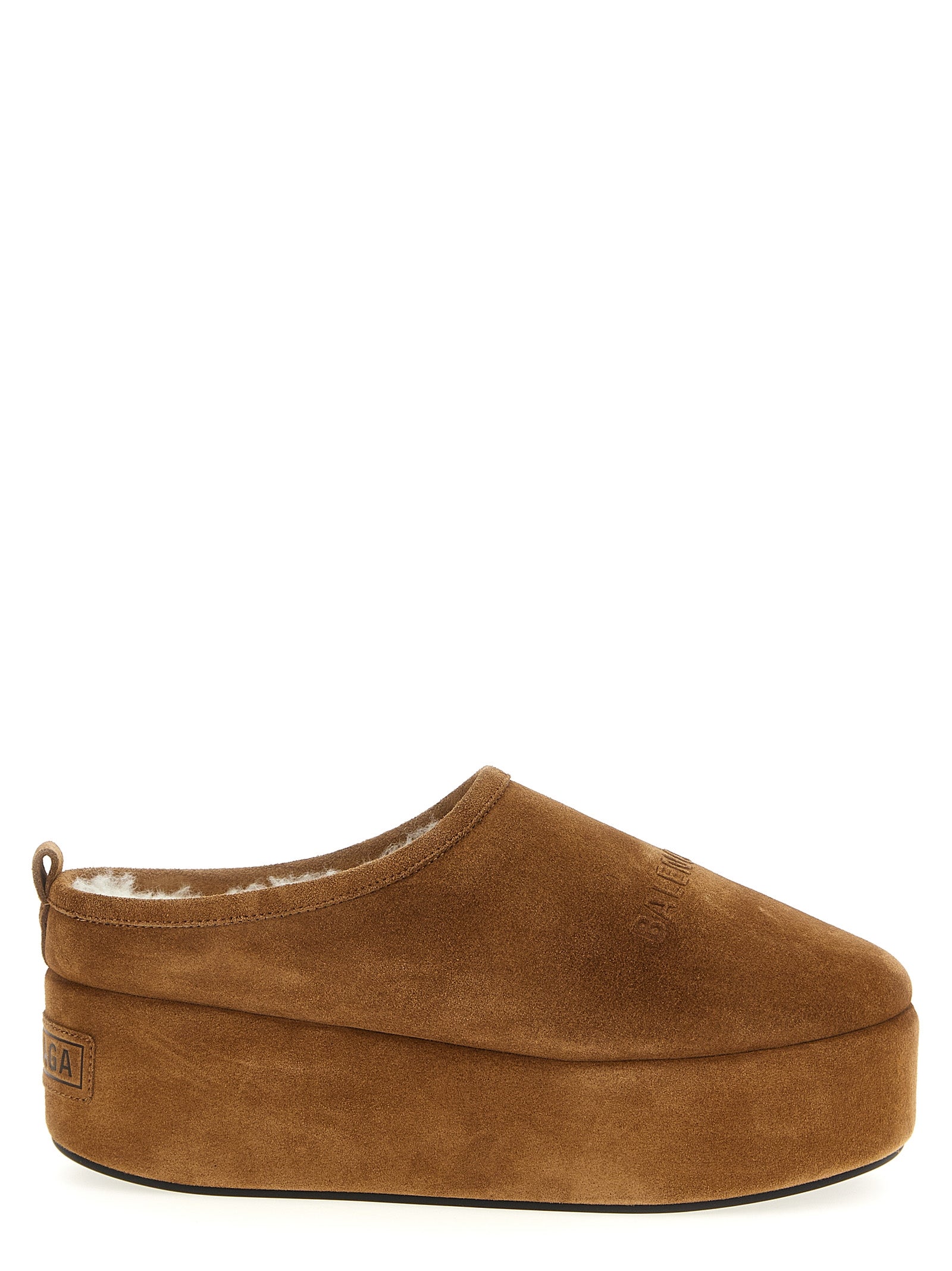 Balenciaga Brown Calfskin Women's Mules