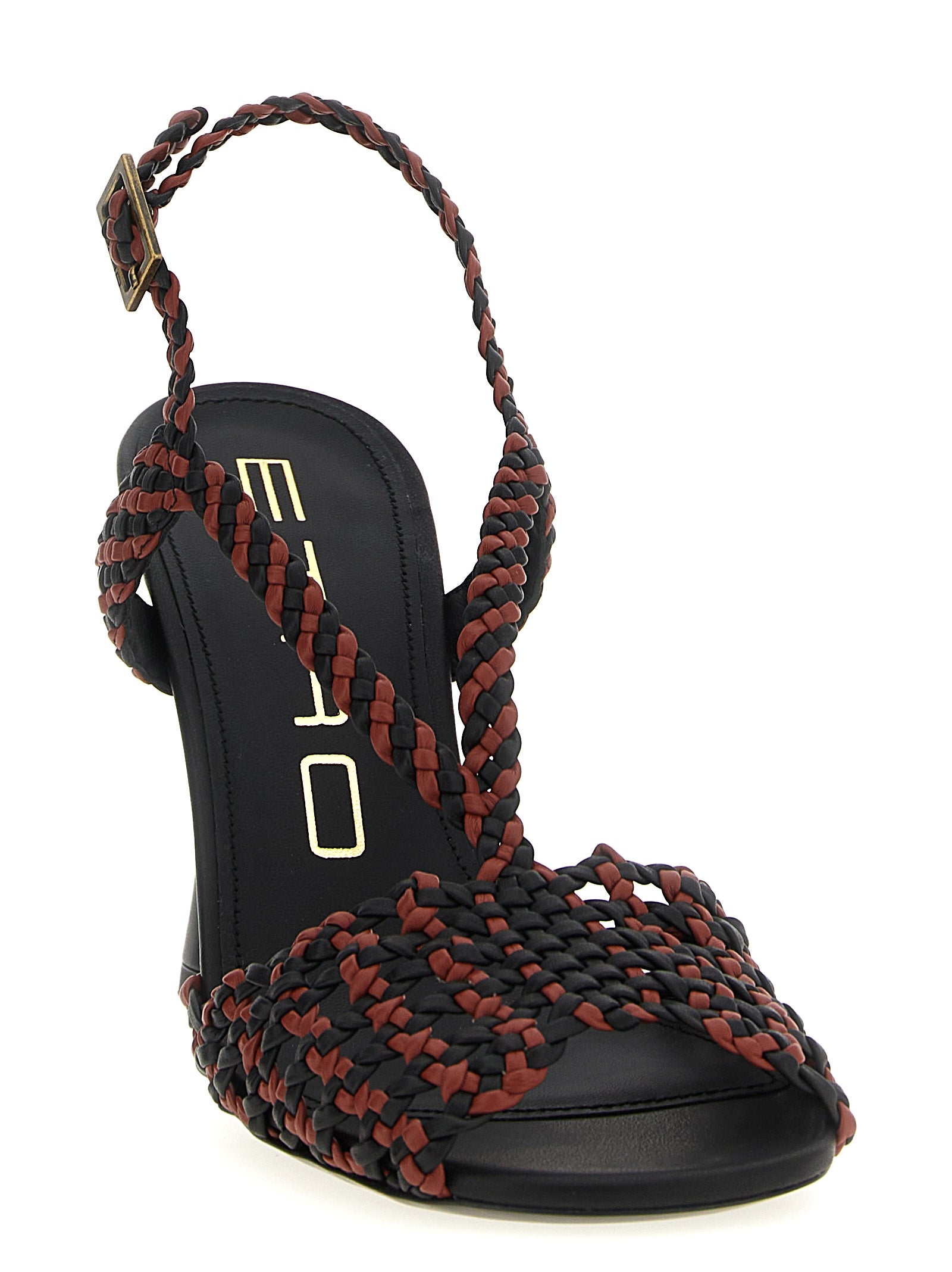 Etro Brown Polyethylene Stiletto Heel Women's Sandals