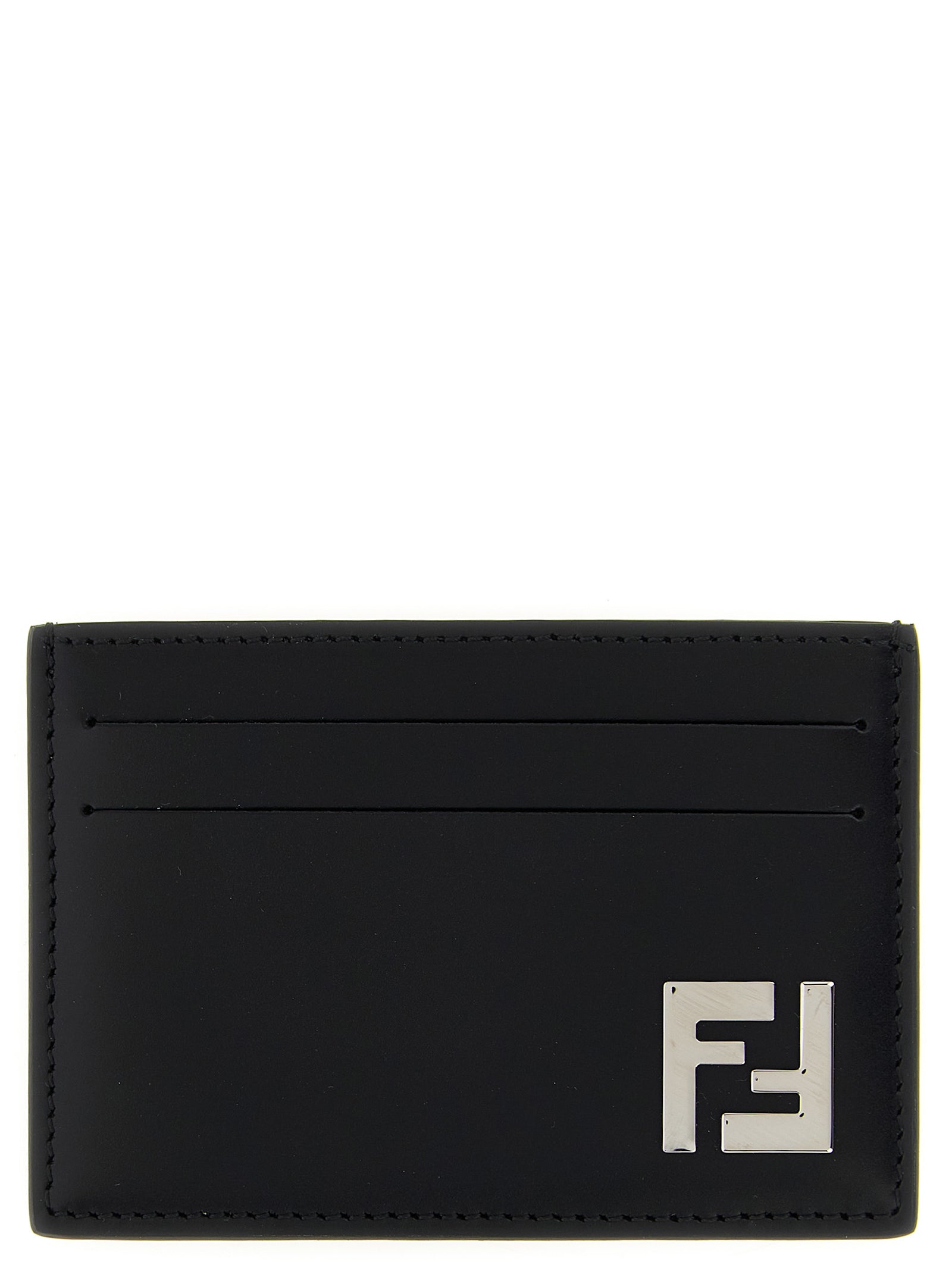 Fendi Black Calfskin Men's Cardholder