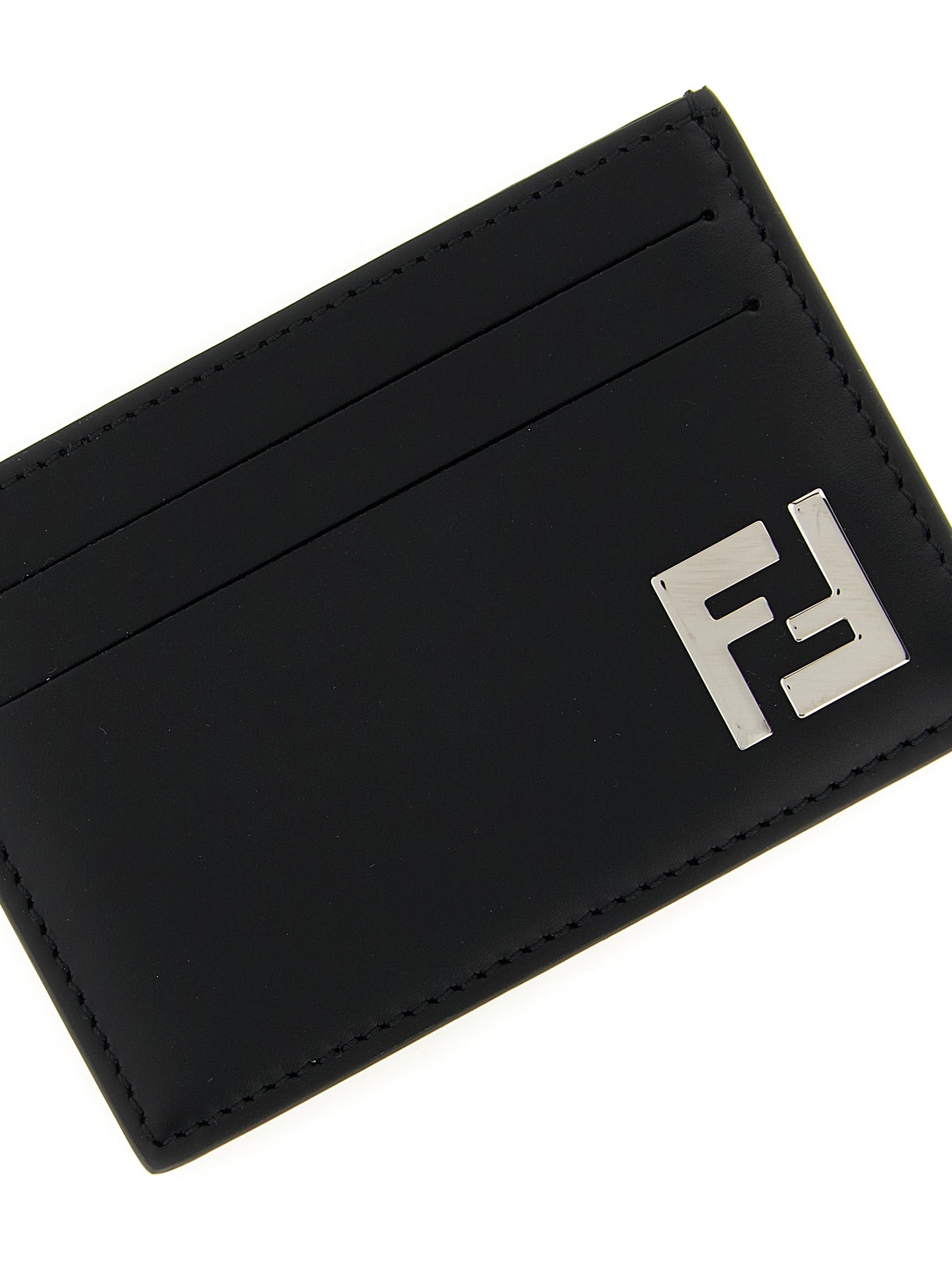 Fendi Black Calfskin Men's Cardholder