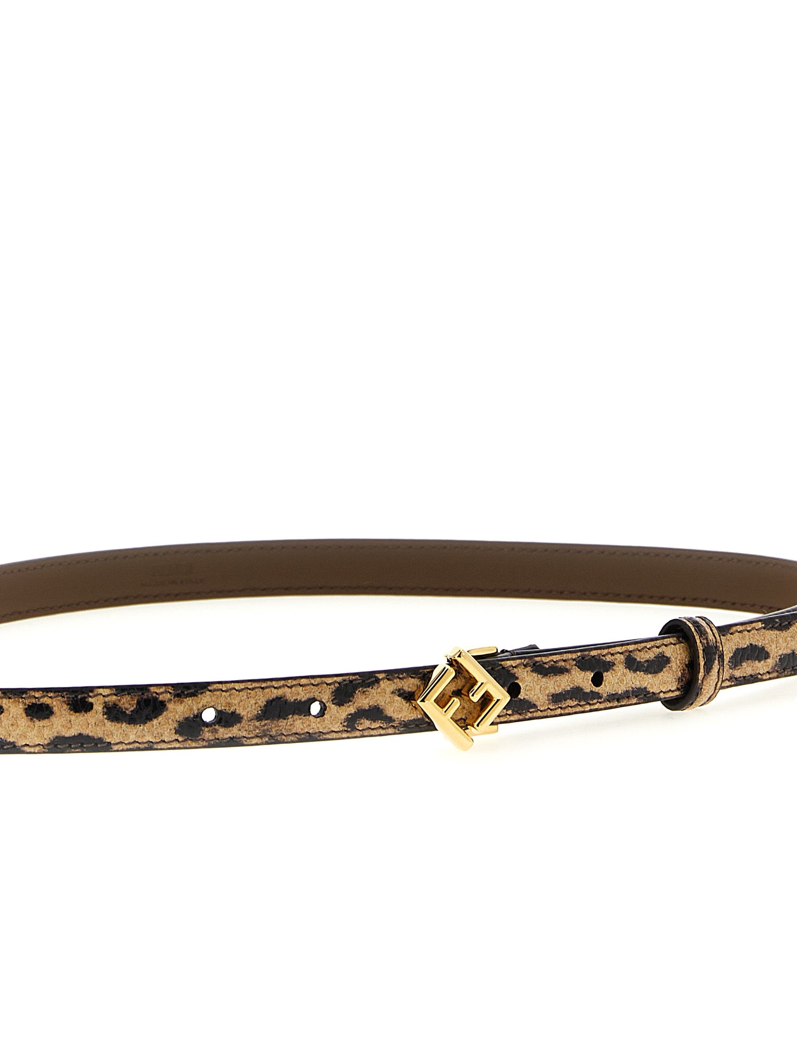 Fendi Multicolor Velvet Leather Regular Women's Belt