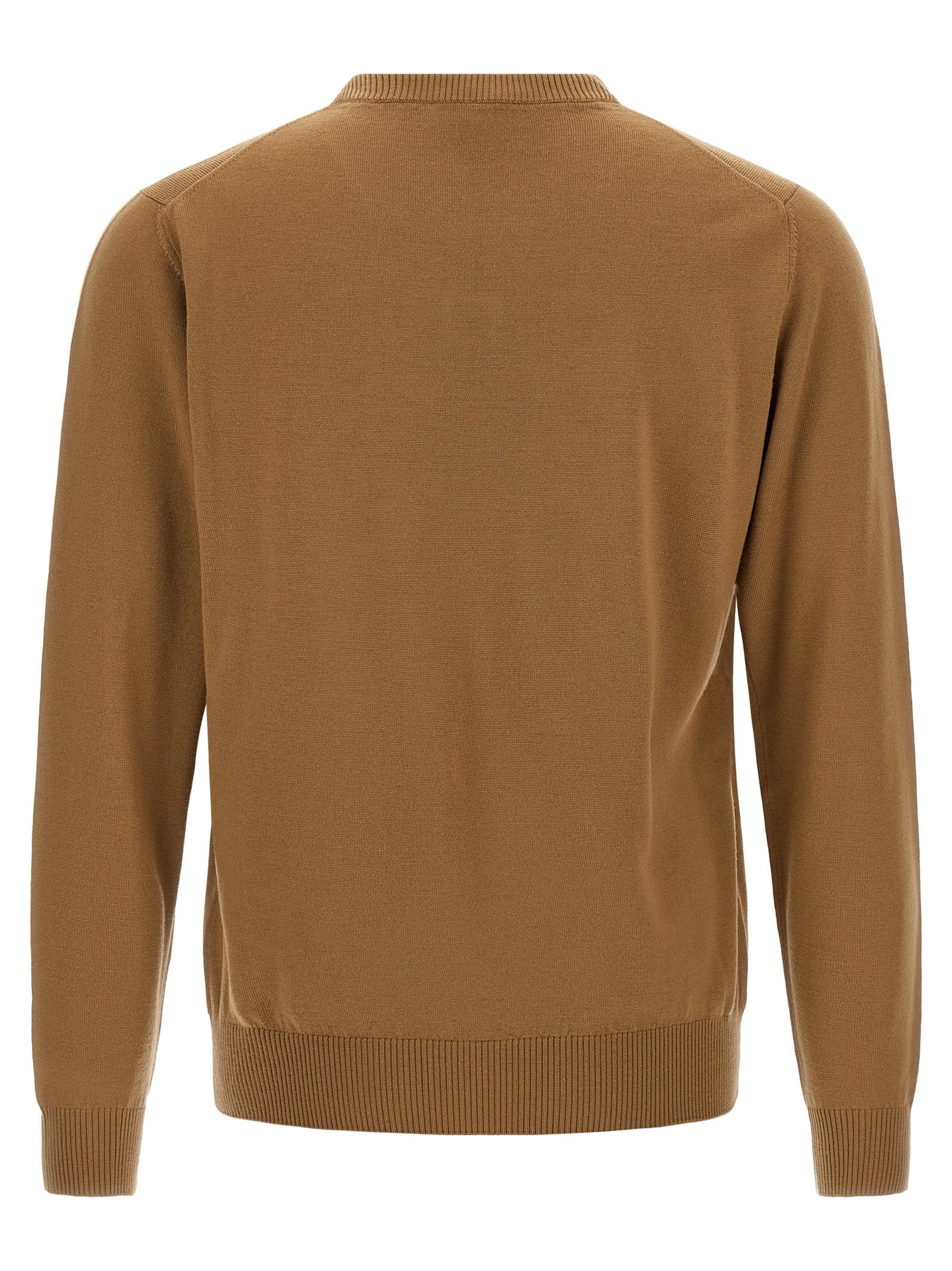 Fendi Beige Virgin Wool Men's Cardigan