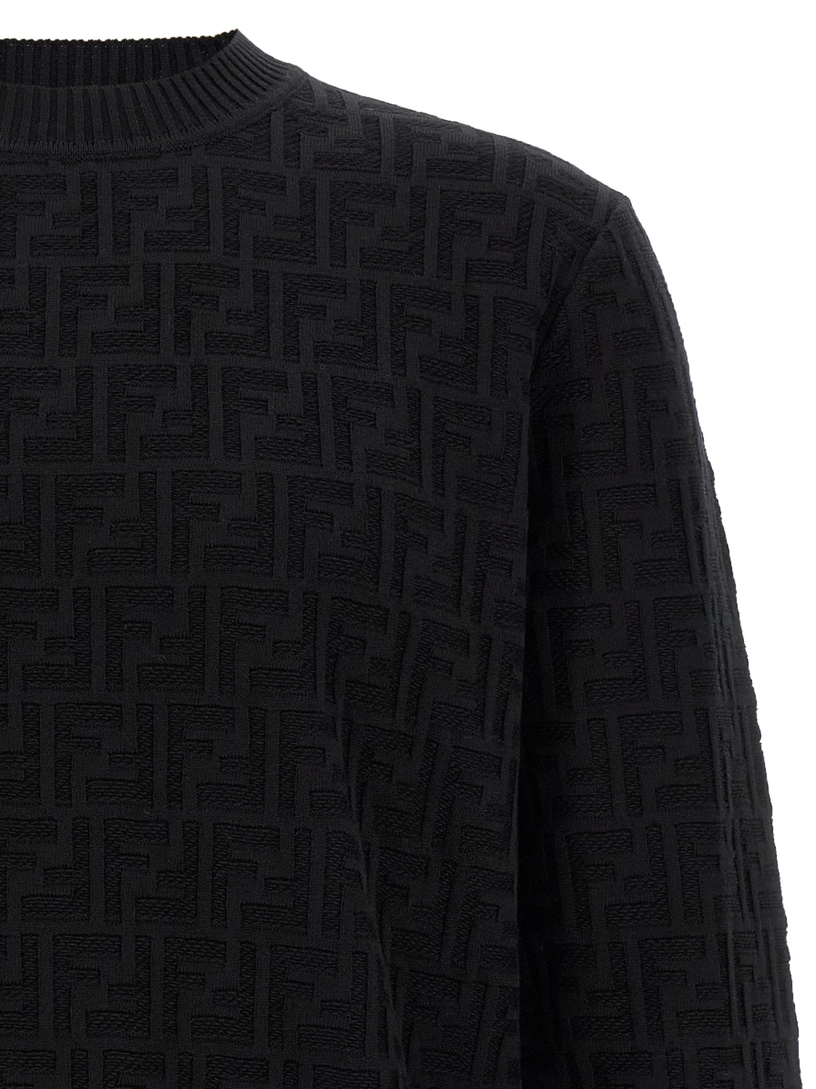 Fendi Black Cotton Men's Cardigan