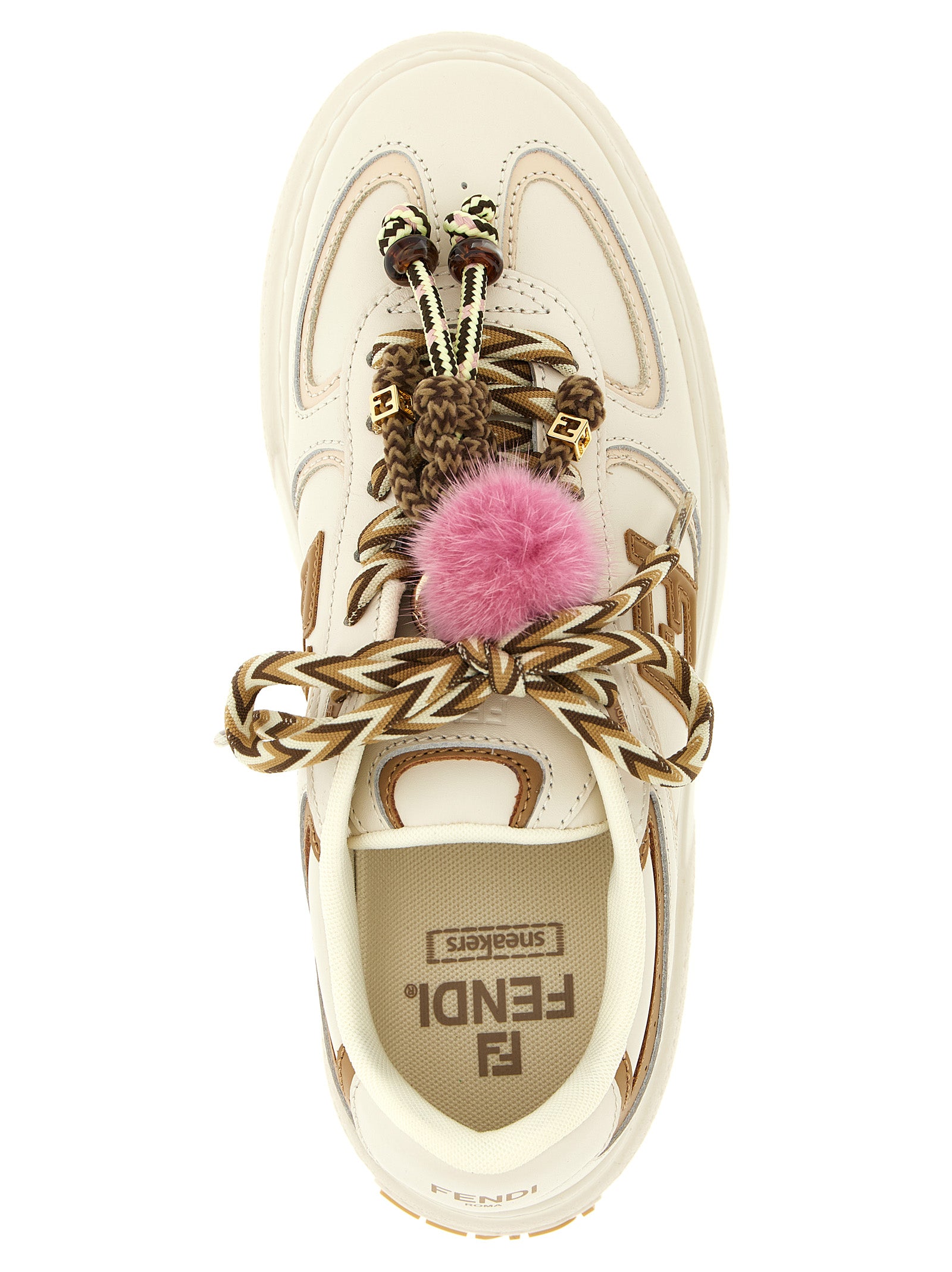 Fendi Multicolor Calfskin Platform Women's Sneakers