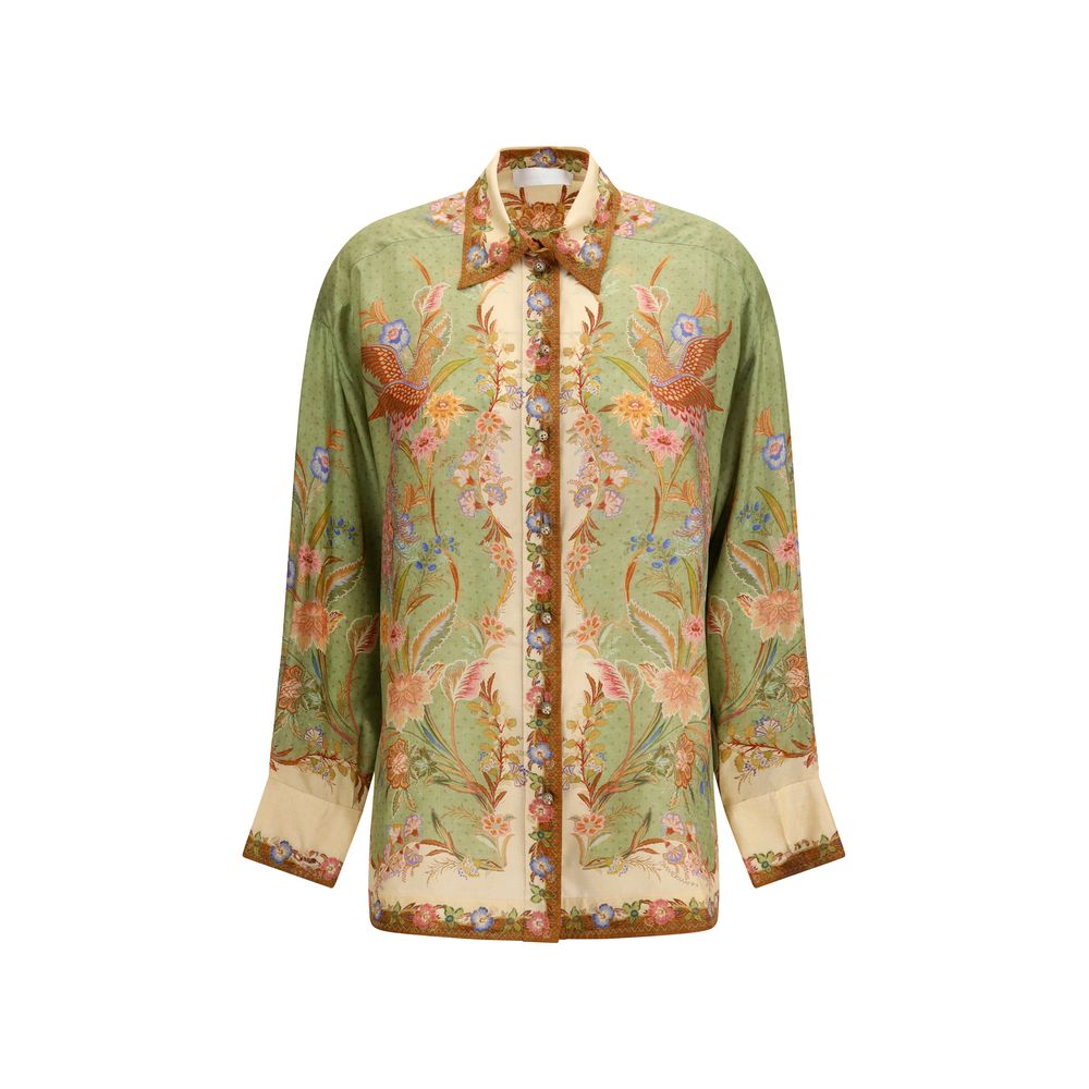 Zimmermann Multicolor Silk Pattern Women's Shirt