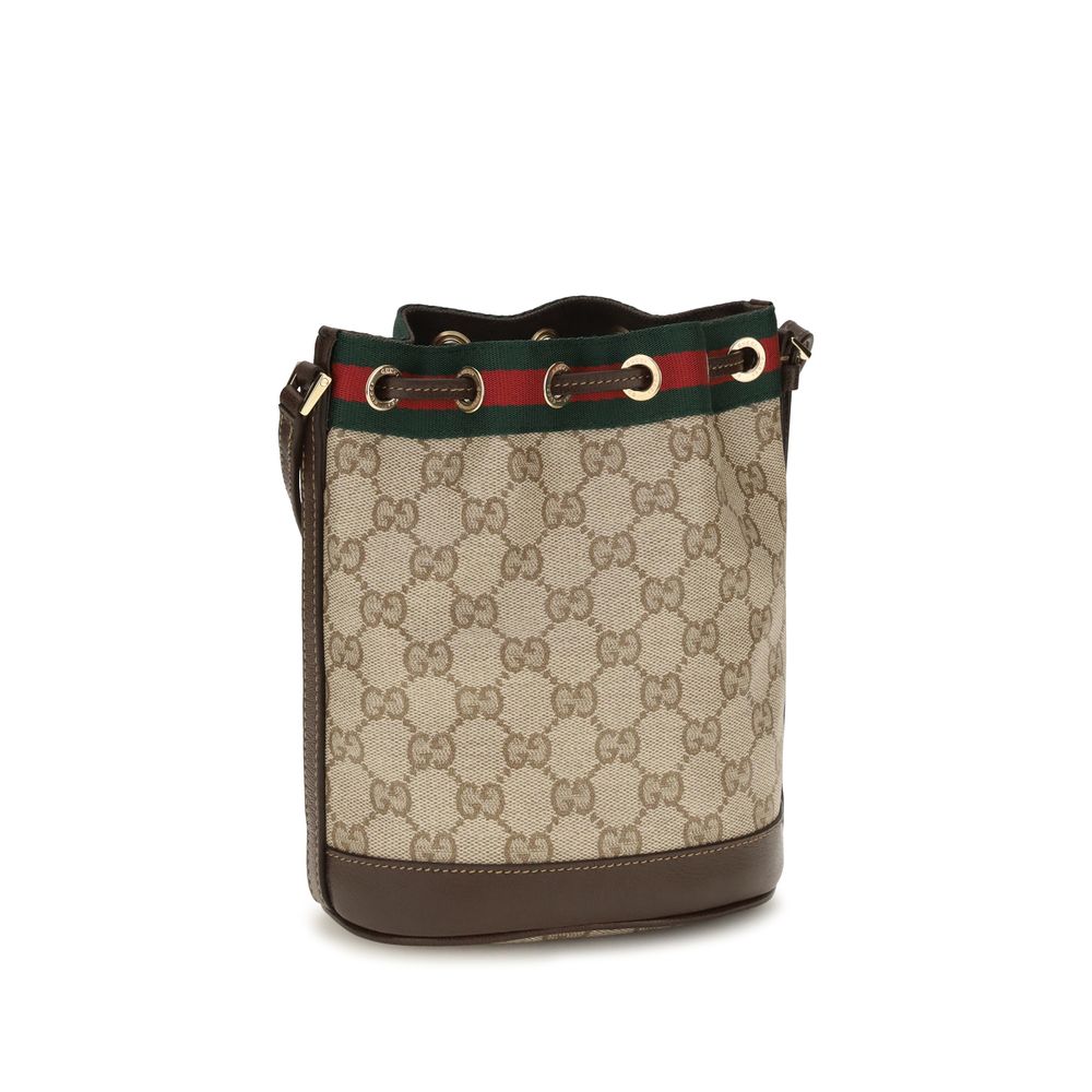 Gucci Beige Fabric Backet Women's Bag