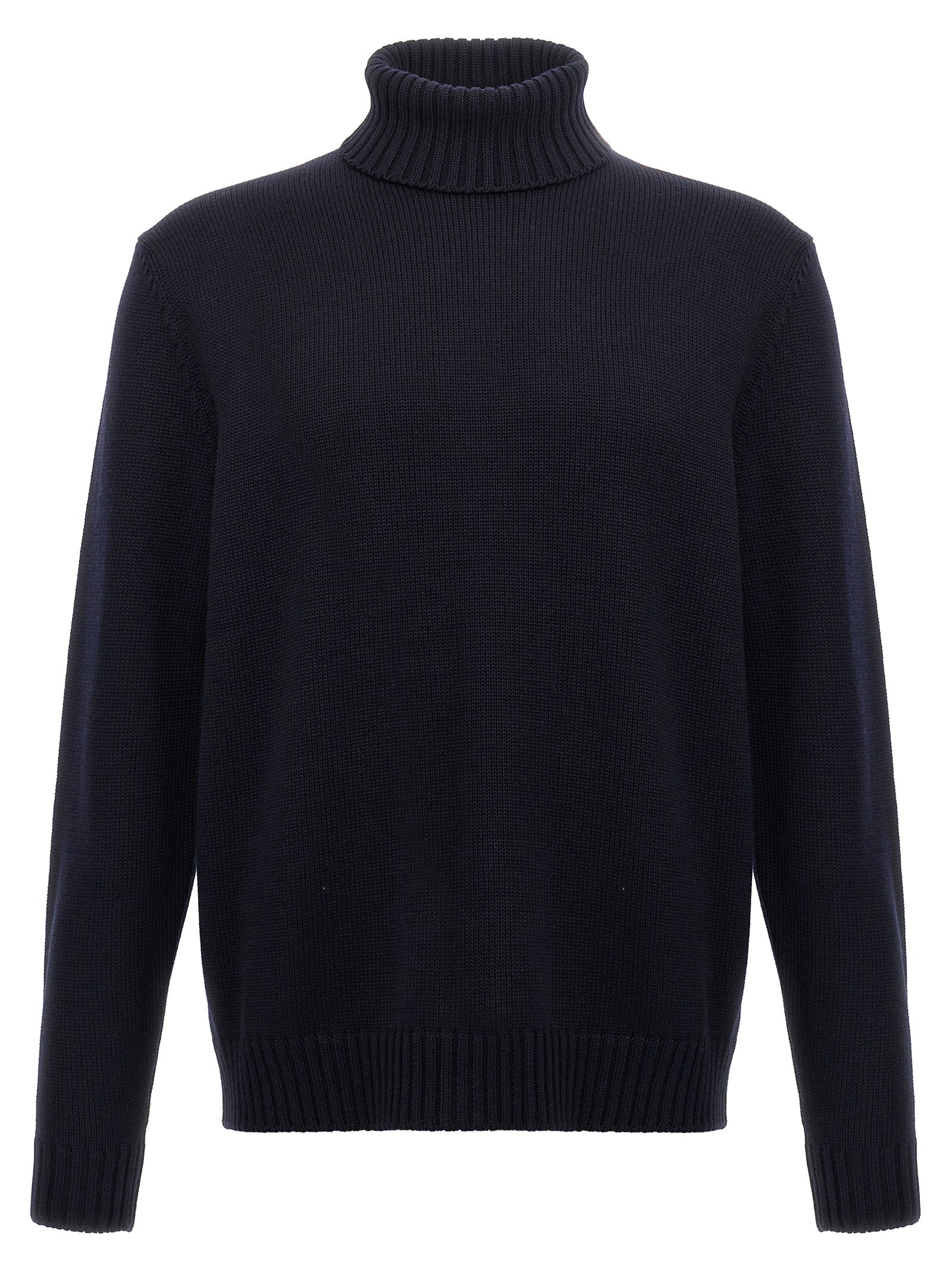 ZANONE Blue Virgin Wool Men's Cardigan