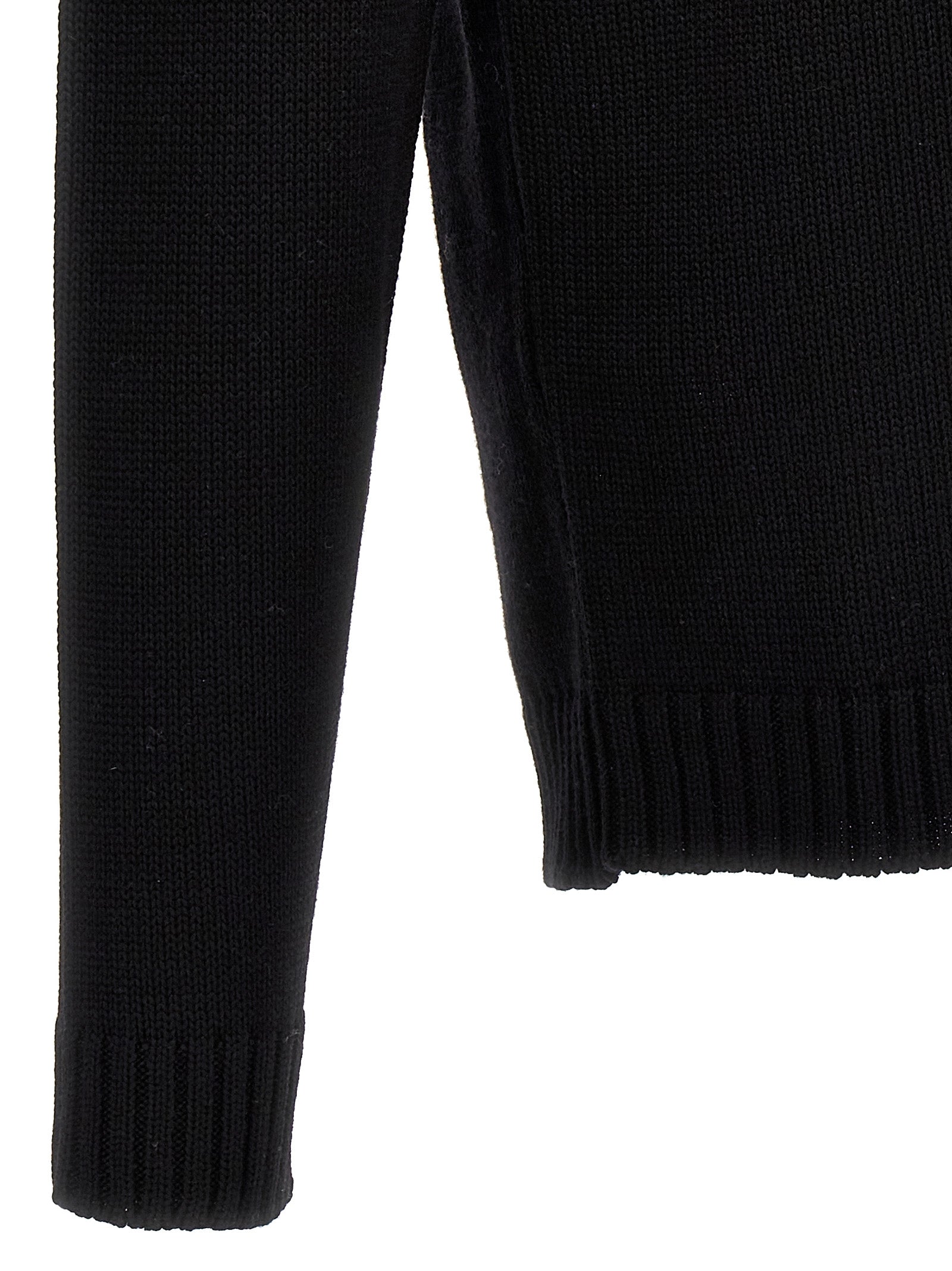 ZANONE Black Virgin Wool Men's Cardigan