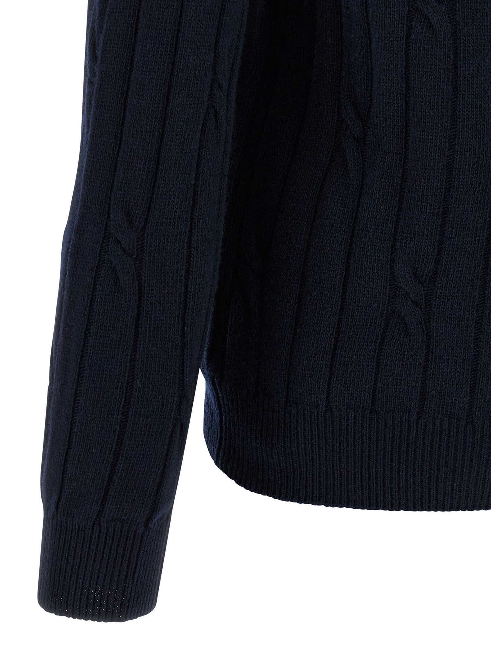 ZANONE Blue Virgin Wool Polo Men's Shirt