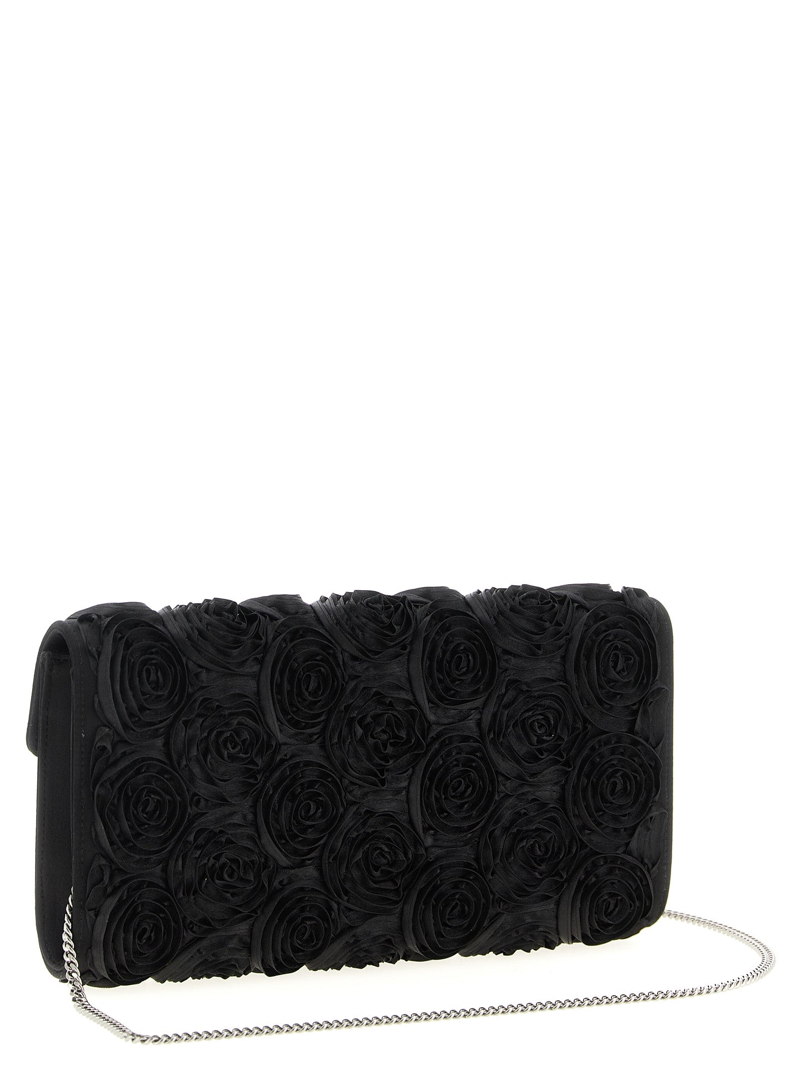 Roger Vivier Black Viscose Clutch Women's Bag