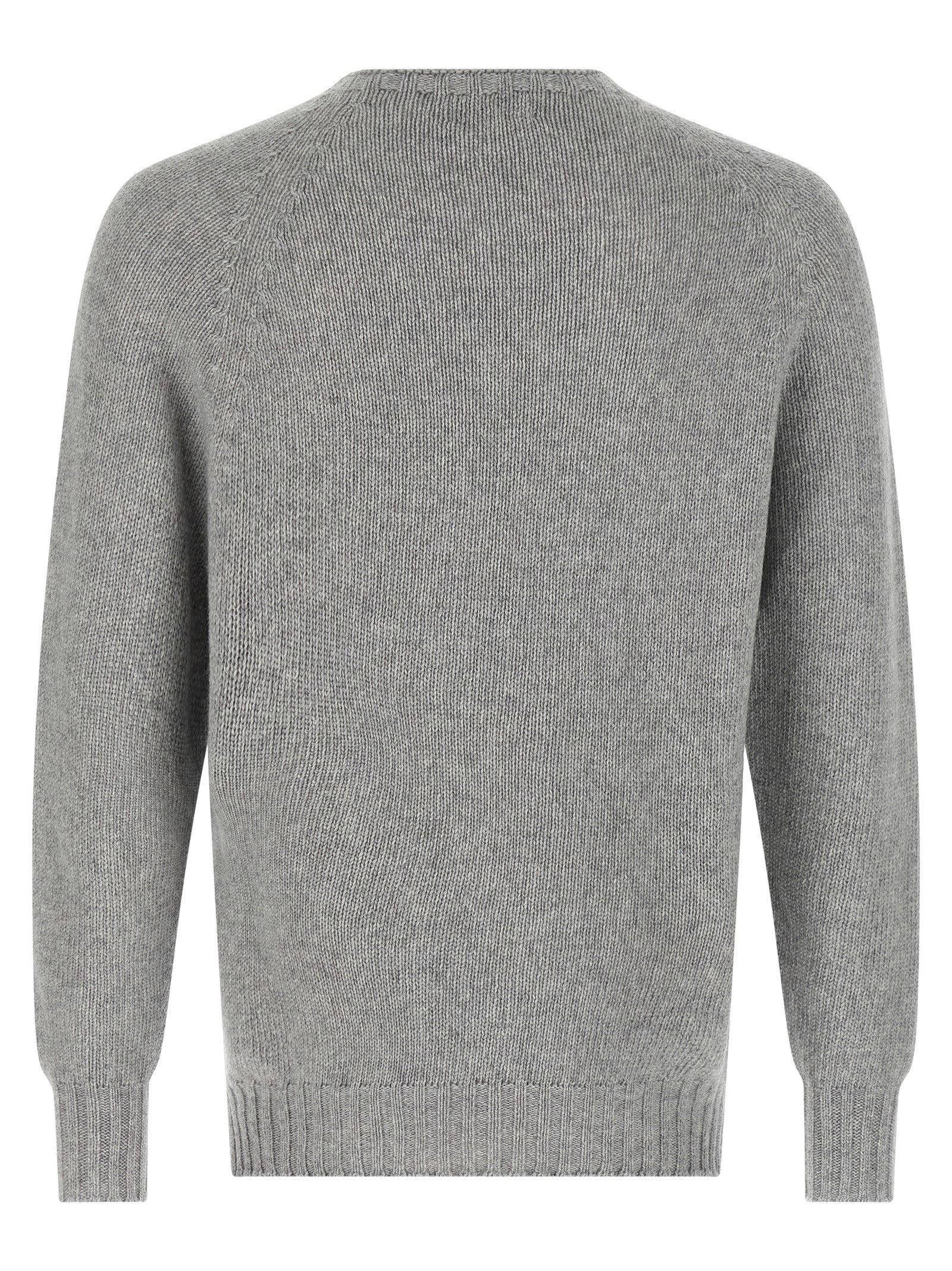 MA'RY'YA Gray Virgin Wool Men's Cardigan