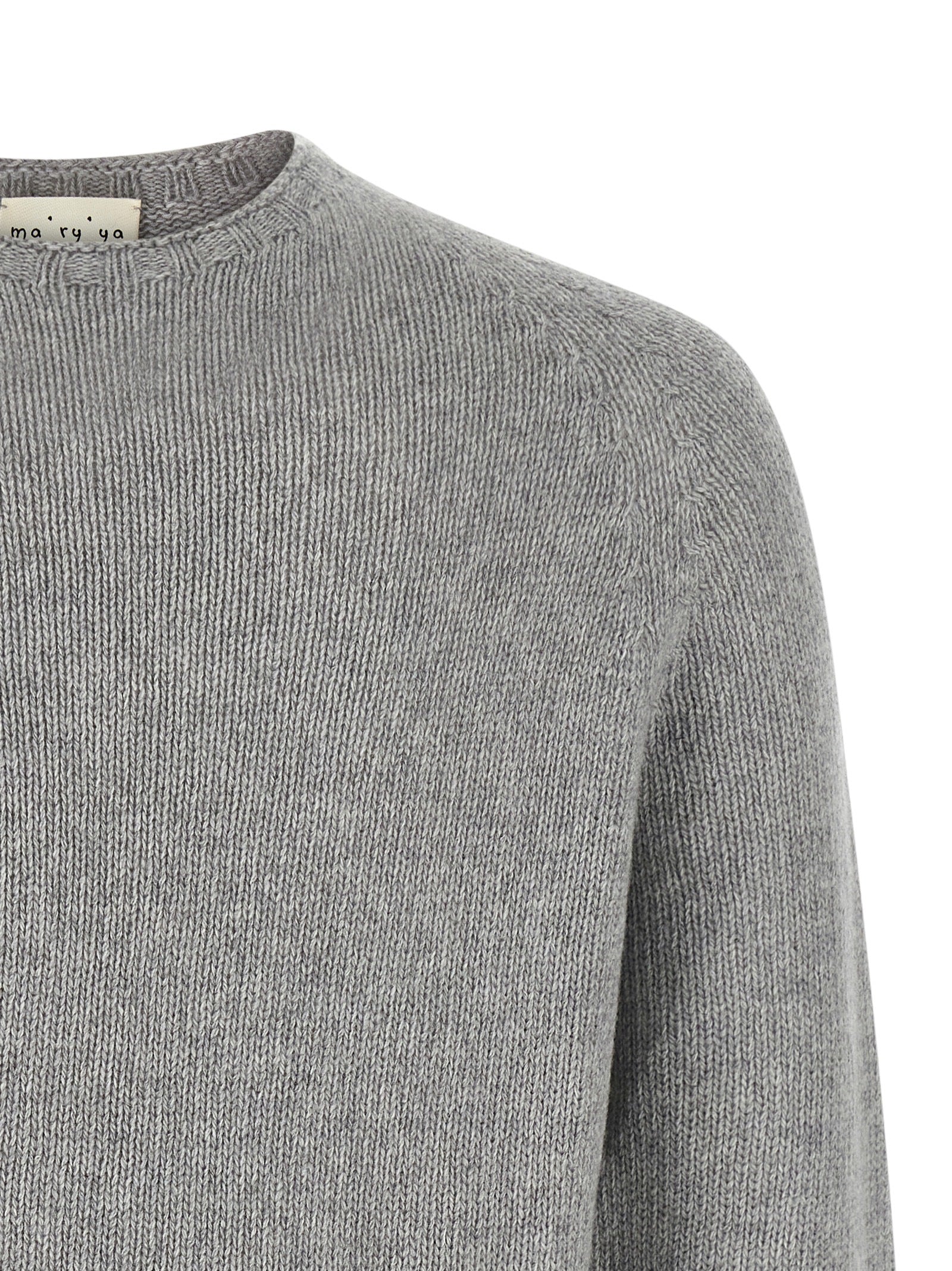 MA'RY'YA Gray Virgin Wool Men's Cardigan