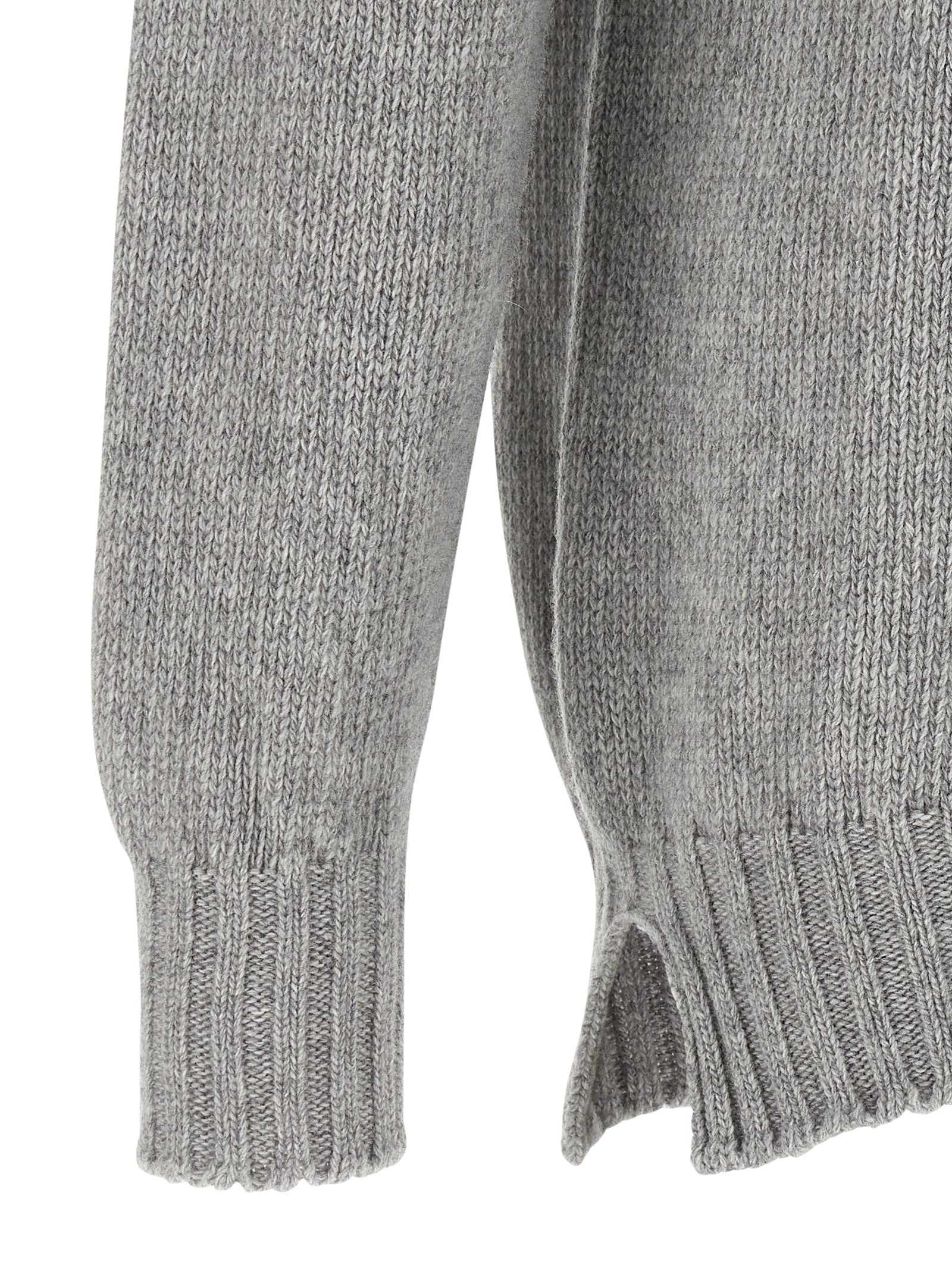 MA'RY'YA Gray Virgin Wool Men's Cardigan