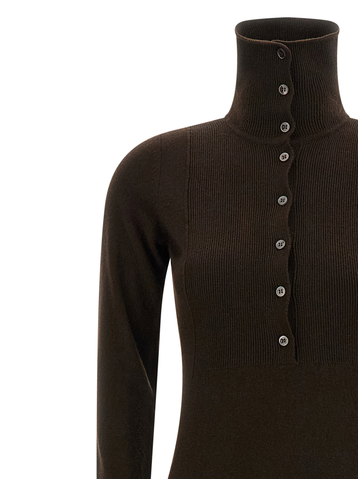 Tom Ford Brown Cashmere Long Women's Dress