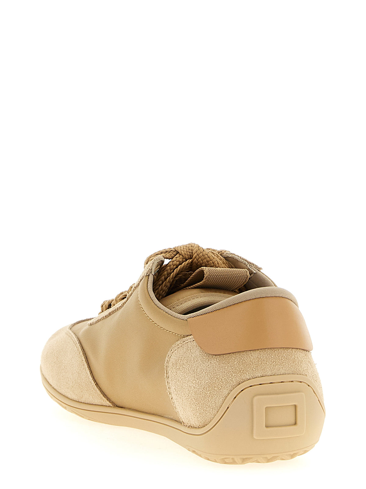Roger Vivier Beige Calfskin High Top Women's Sneakers