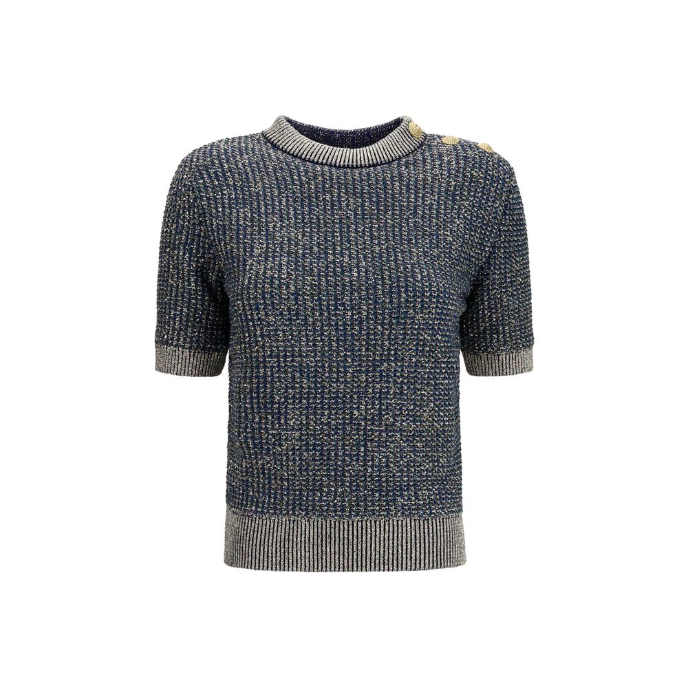Balmain Blue Polyamide Women's Sweater