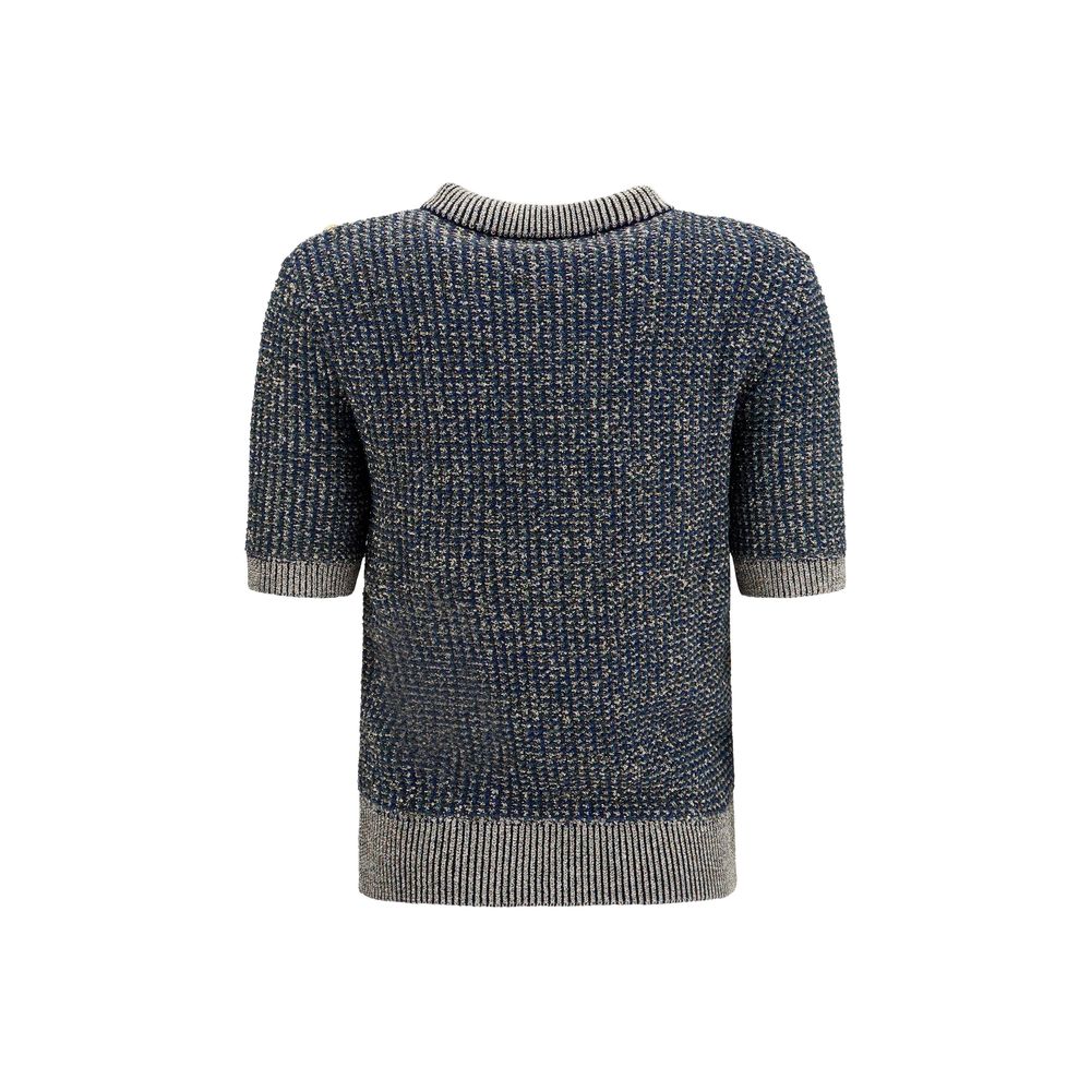 Balmain Blue Polyamide Women's Sweater