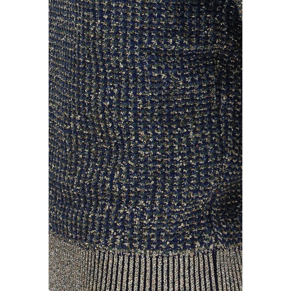 Balmain Blue Polyamide Women's Sweater