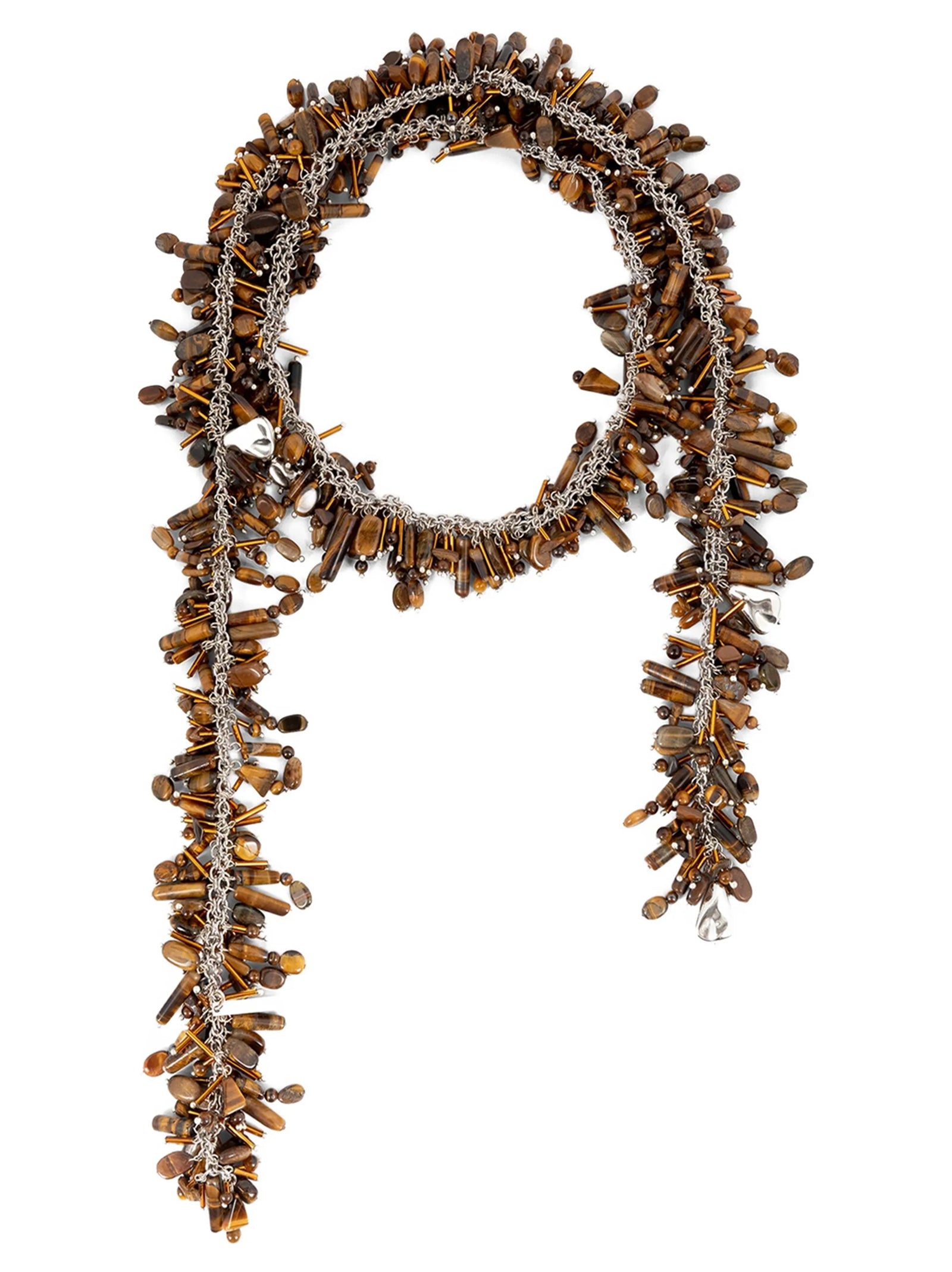 Dries Van Noten Brown Viscose Women's Necklace