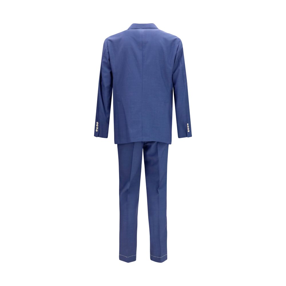 Brunello Cucinelli Blue Wool Oves Aries Two-Piece Men's Suit