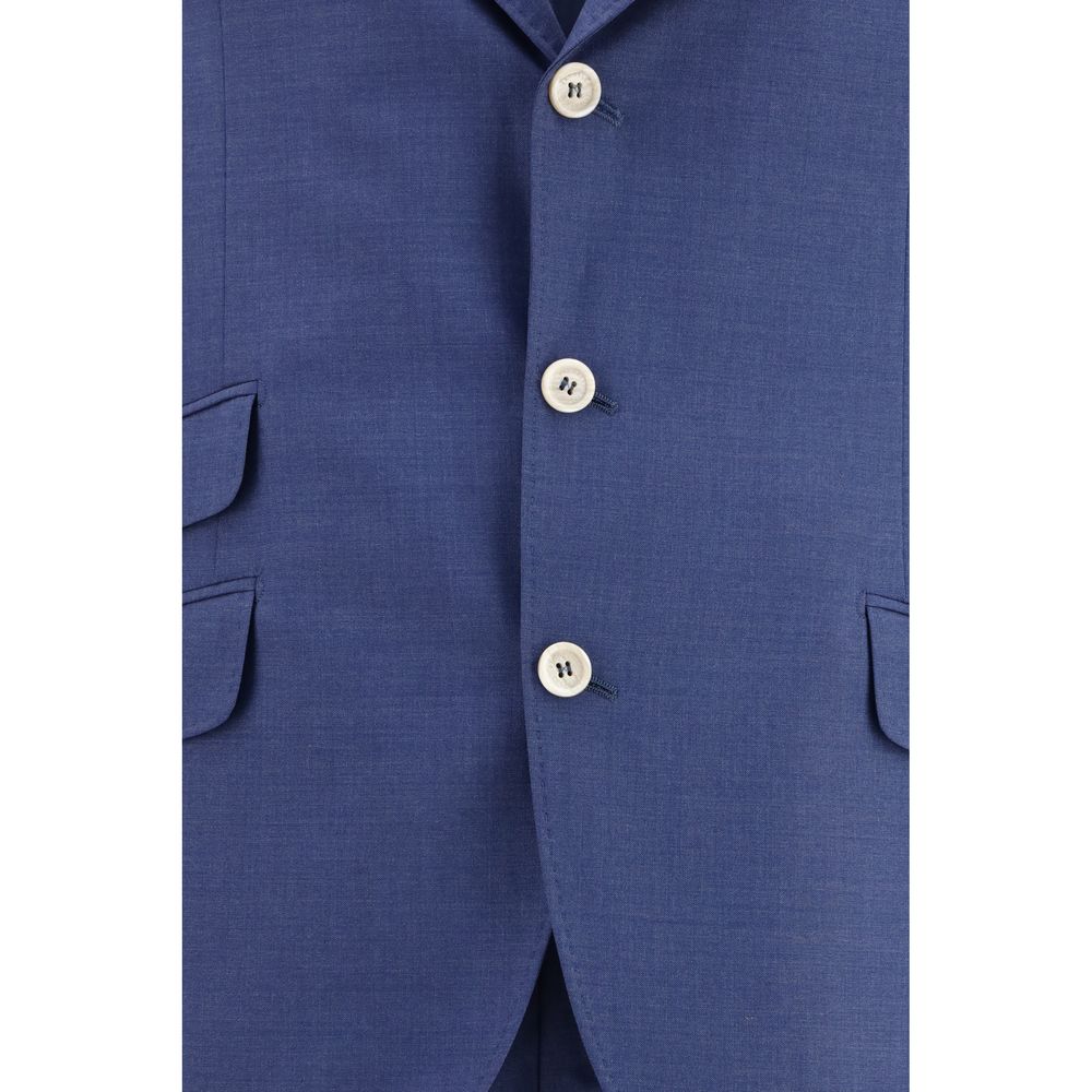 Brunello Cucinelli Blue Wool Oves Aries Two-Piece Men's Suit