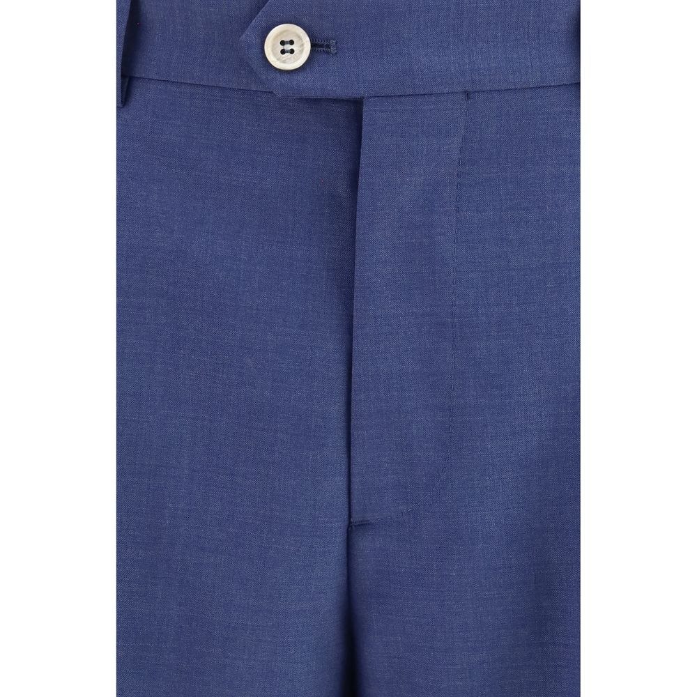 Brunello Cucinelli Blue Wool Oves Aries Two-Piece Men's Suit