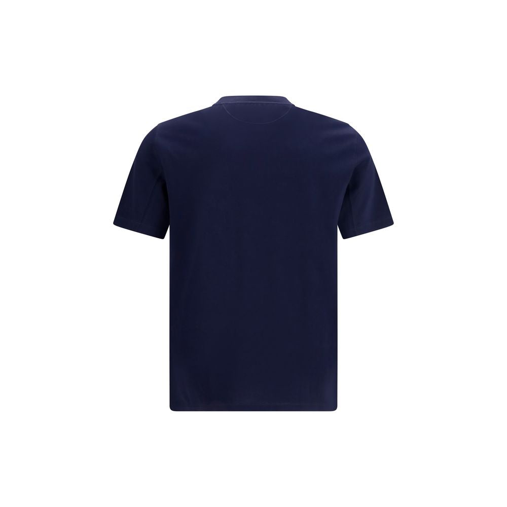 Brunello Cucinelli Blue Cotton Men's T-Shirt